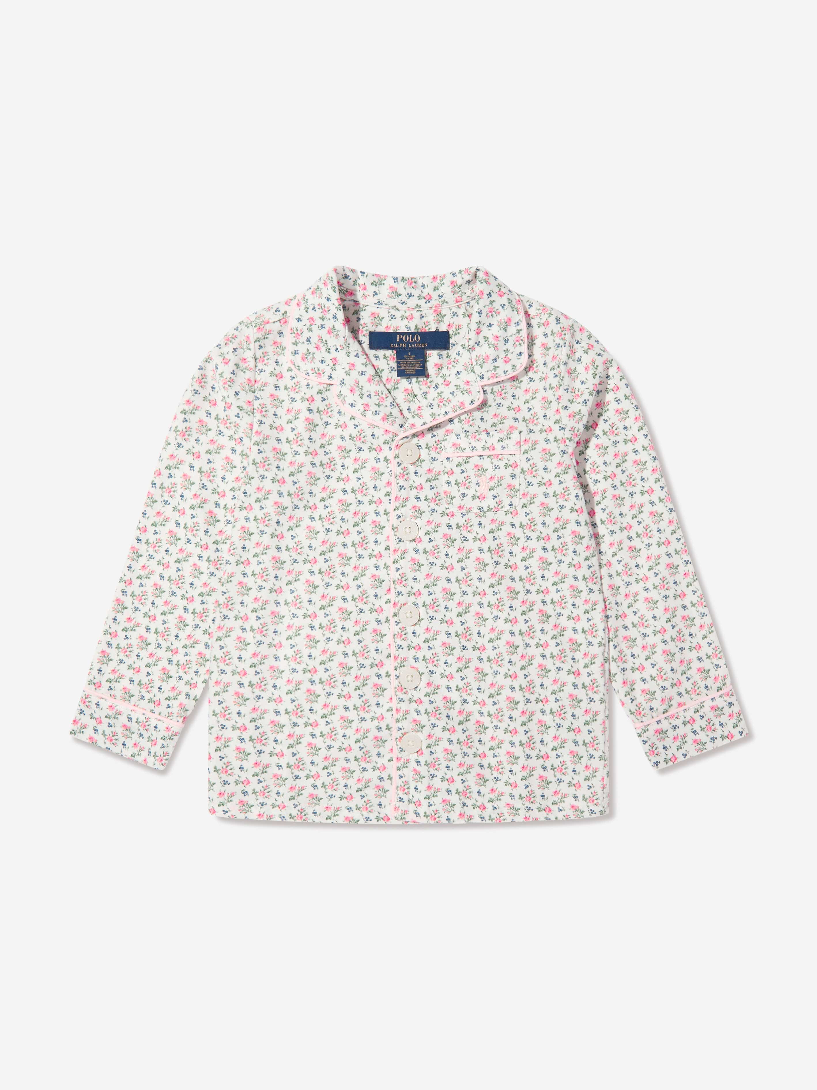 Ralph Lauren Girls Pyjama Set in Ivory