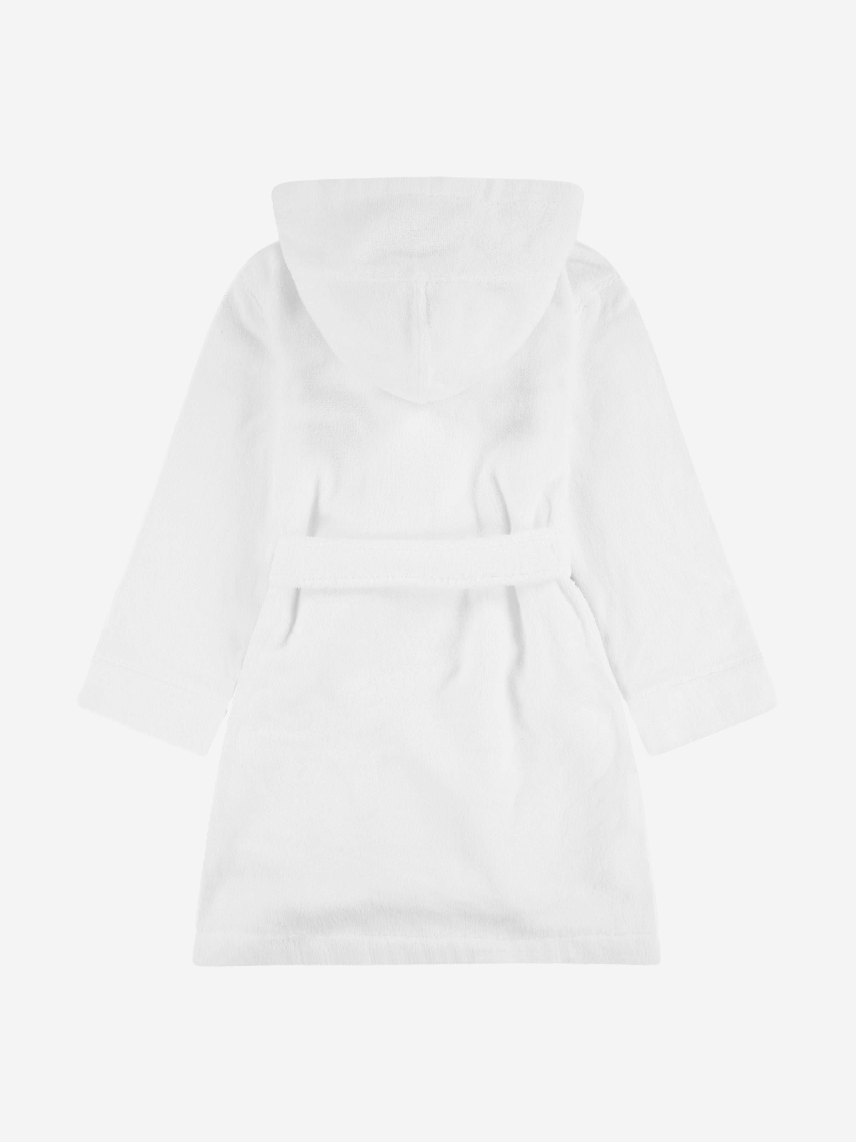 Ralph Lauren Kids Hooded Plush Terry Bathrobe in White