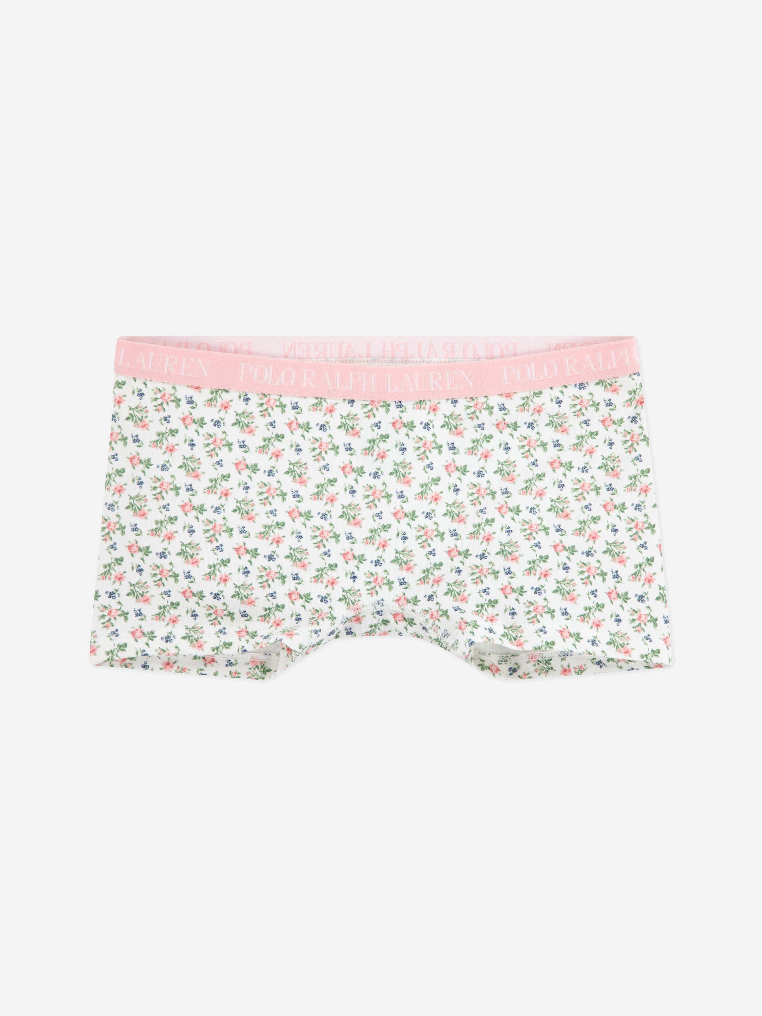 Ralph Lauren Girls 2 Pack Short Knickers Set in Ivory