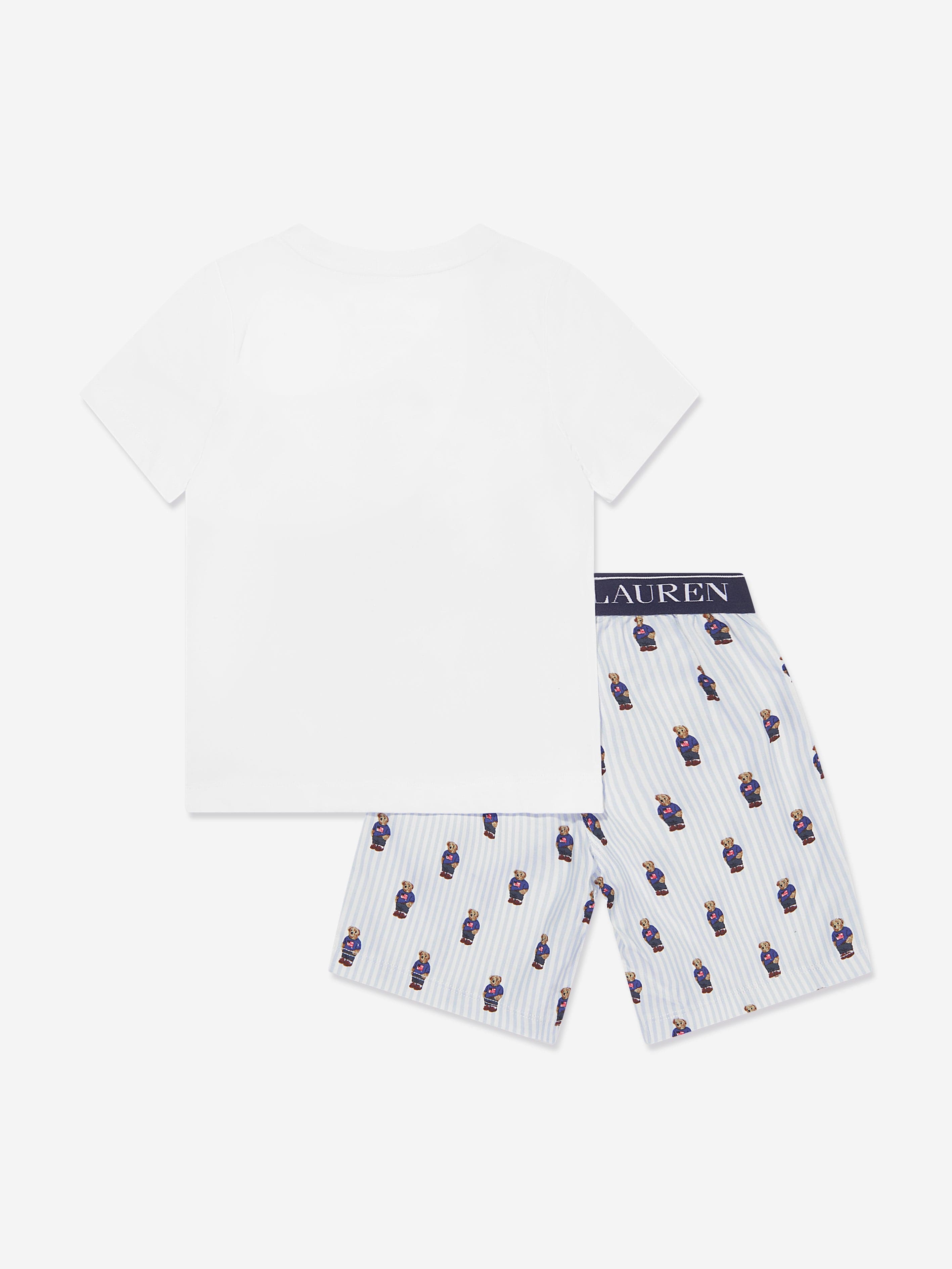 Ralph Lauren Boys T-Shirt And Shorts Pyjama Set in Multicolour