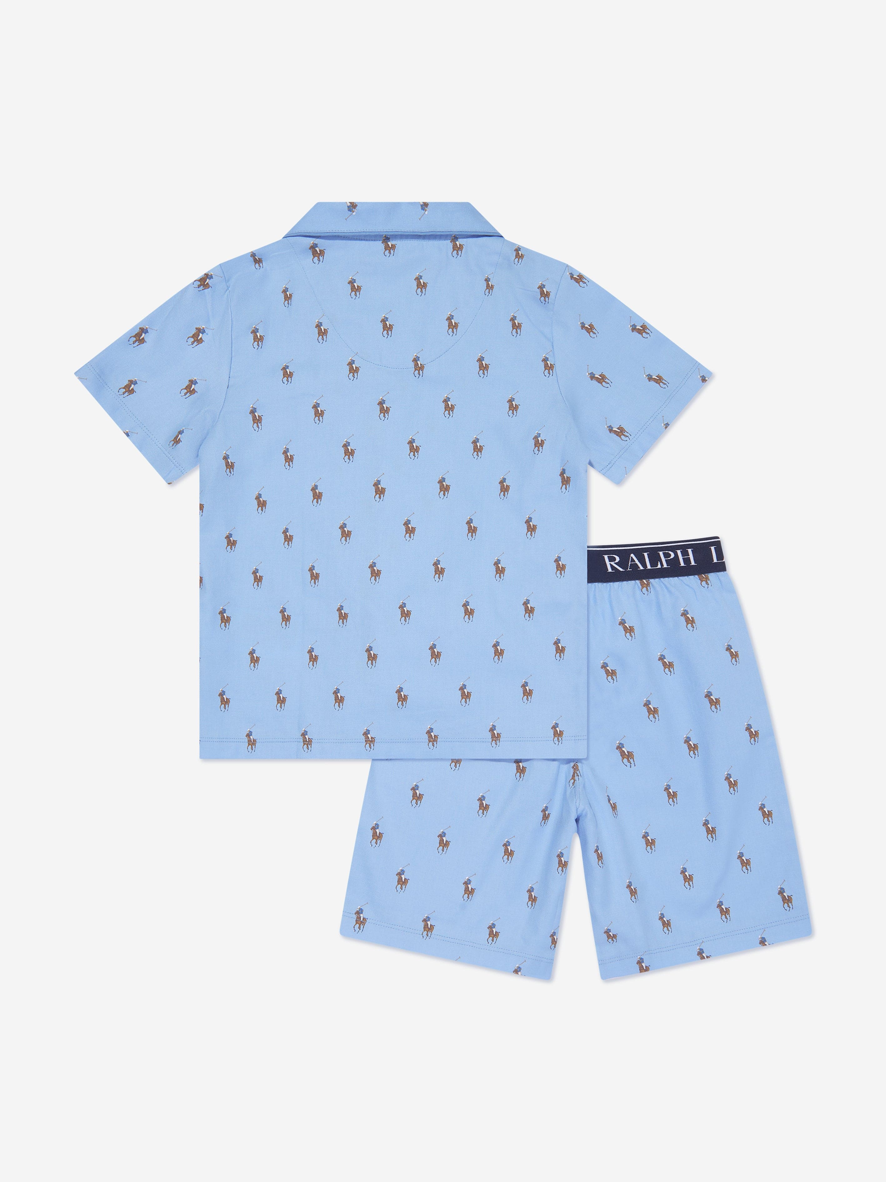 Ralph Lauren Boys Pyjamas Short Set in Blue