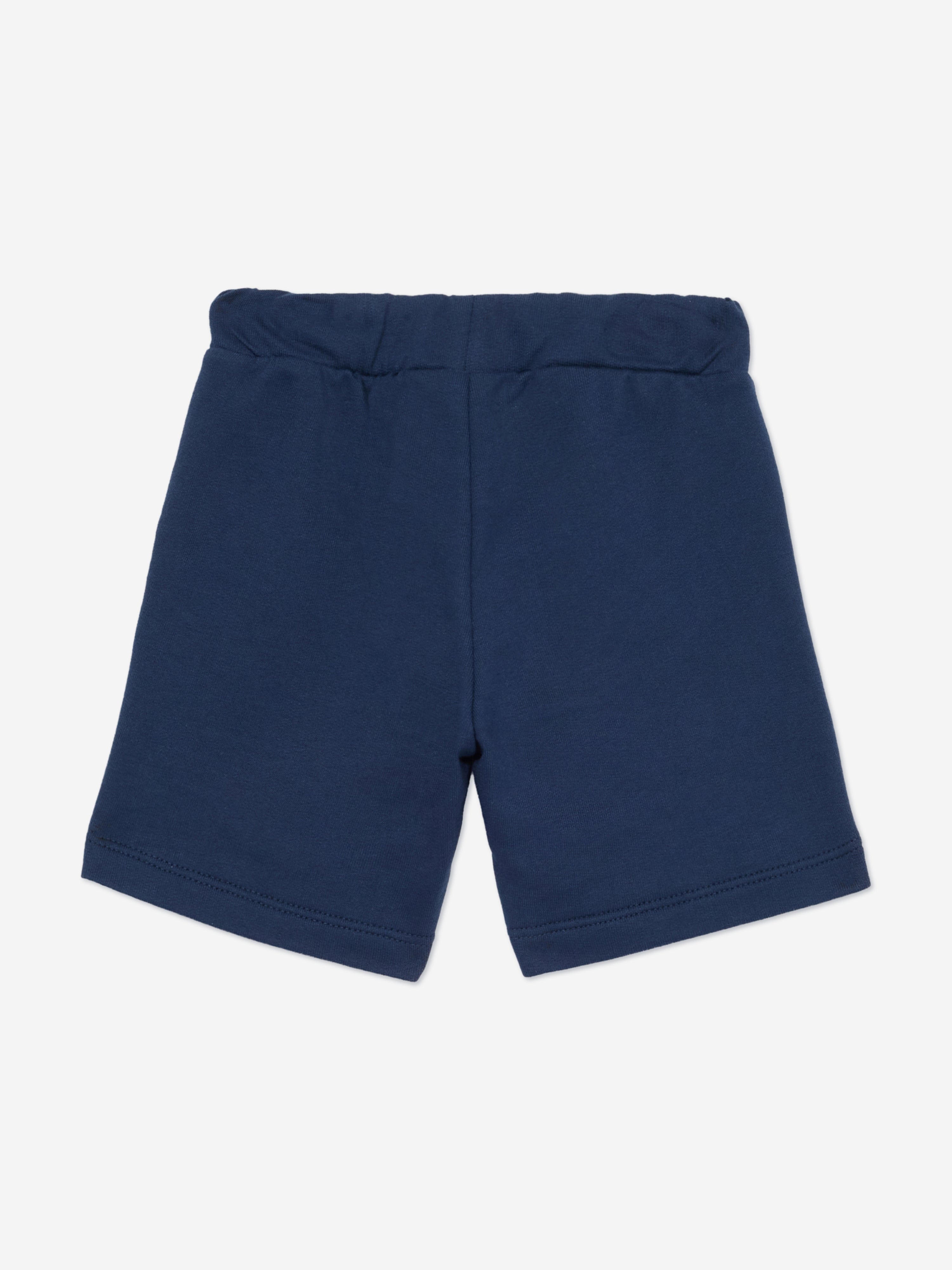 Baby Boys Logo Bermuda Shorts in Navy