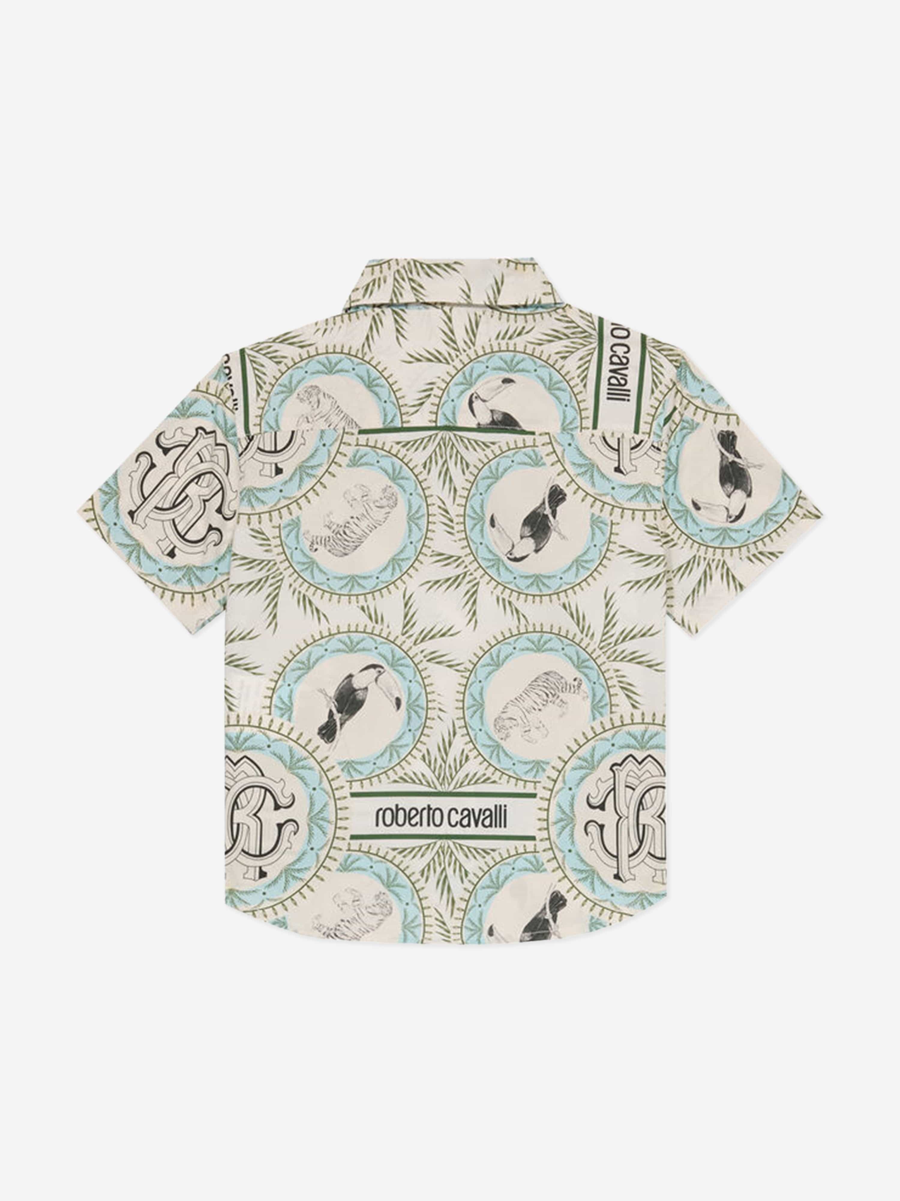 Baby Boys Stamp Logo Shirt in Multicolour