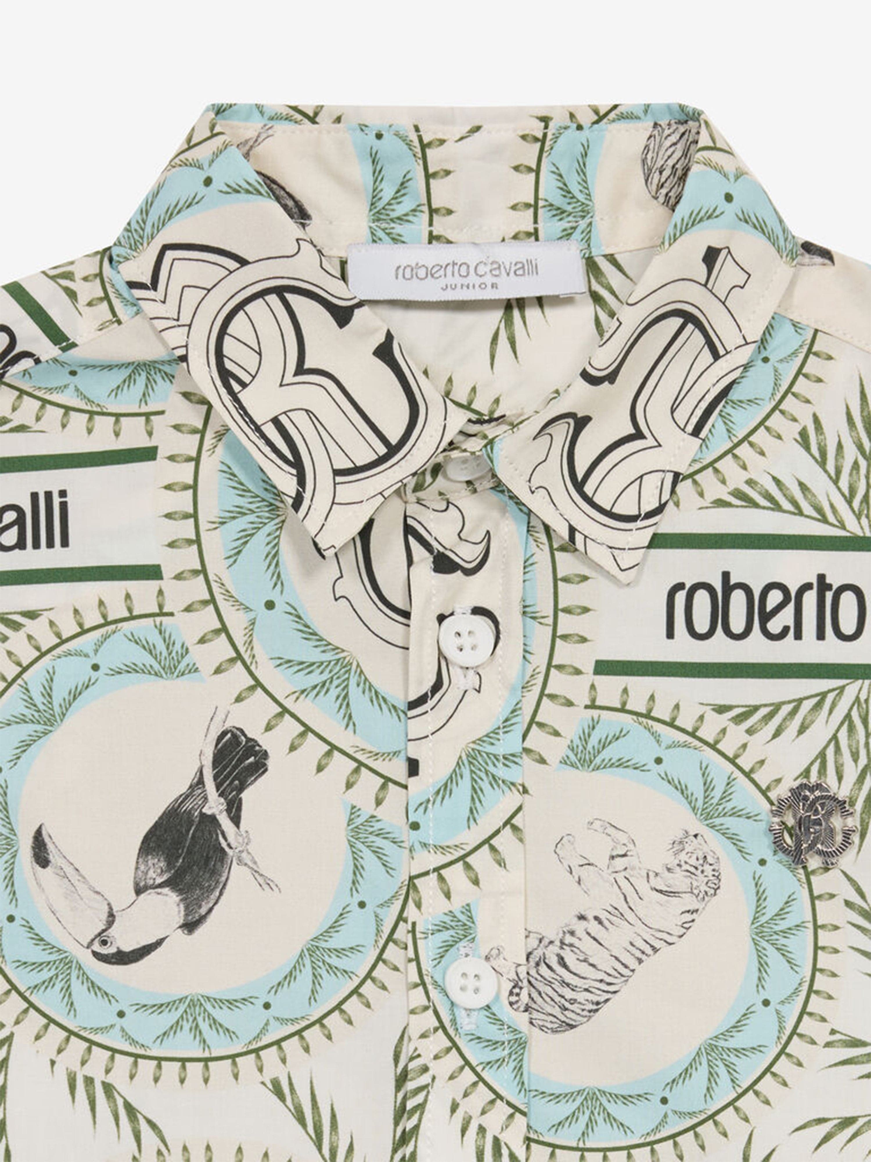 Baby Boys Stamp Logo Shirt in Multicolour