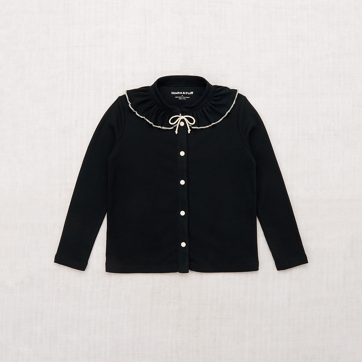 Girls Black Cotton Top