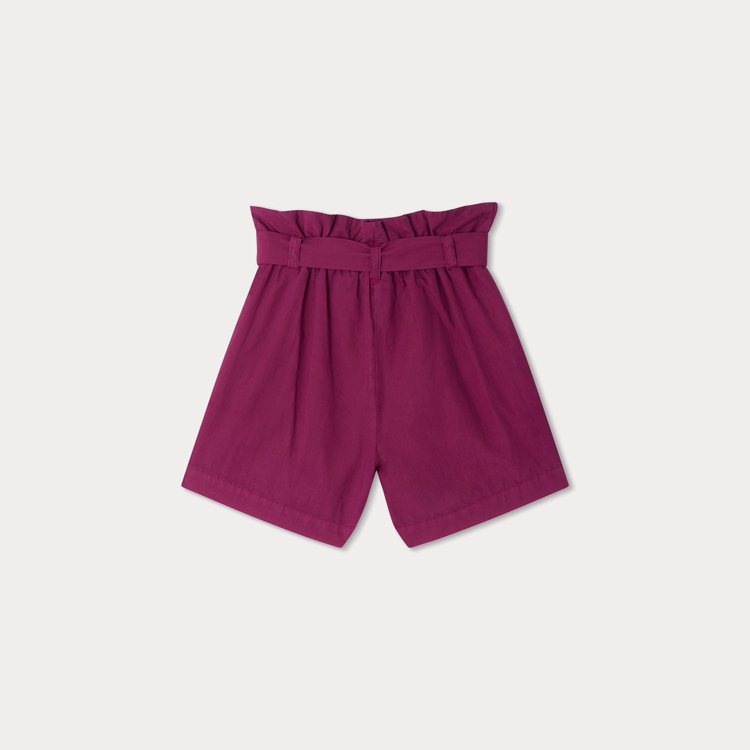 Girls Fuchsia Cotton Shorts