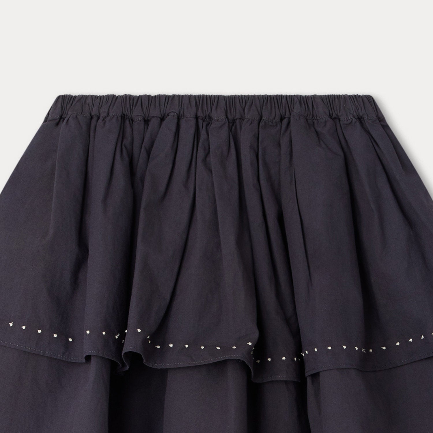 Girls Charcoal Cotton Skirt