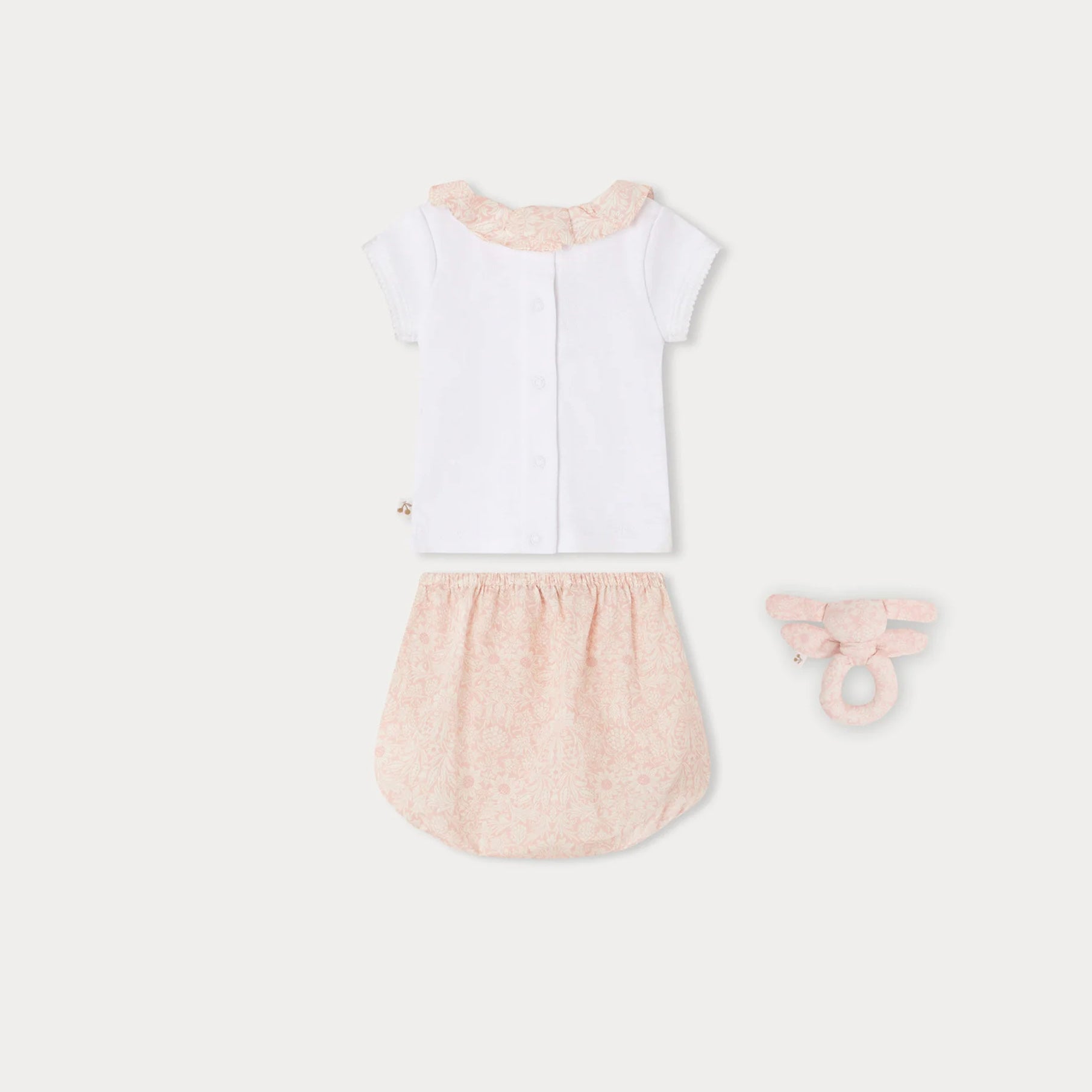 Baby Girls White Cotton Set