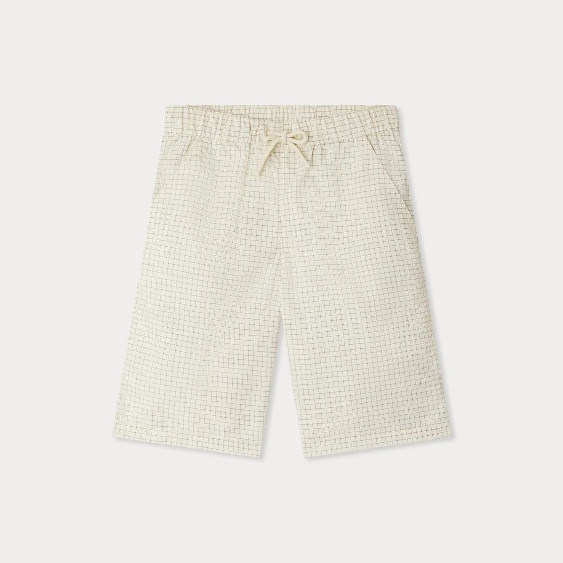 Boys Ivory Check Shorts
