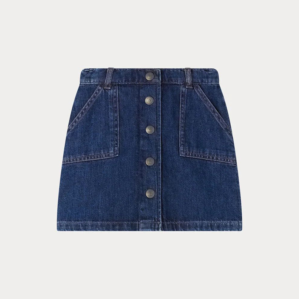 Girls Blue Denim Skirt