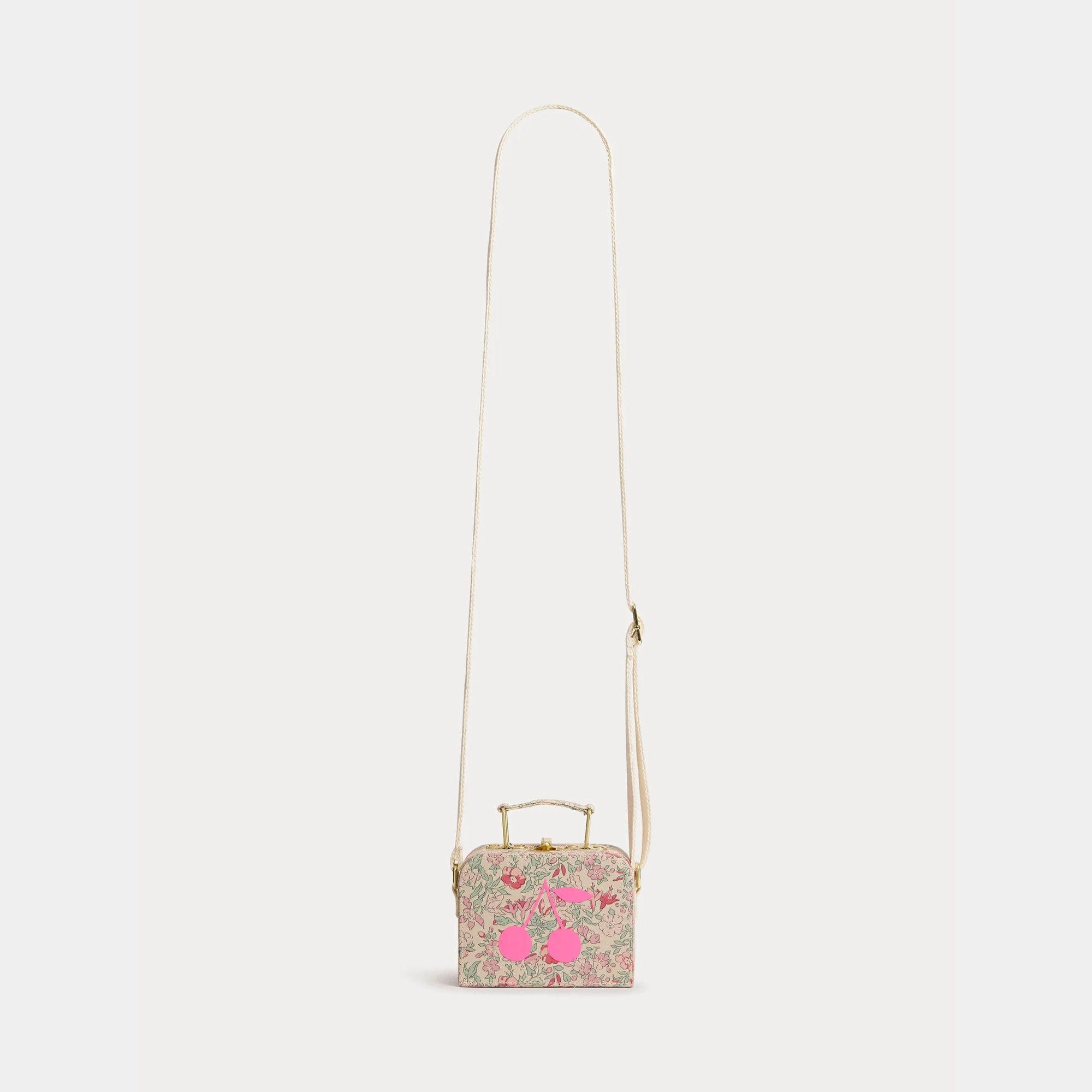 Girls Pink Floral Shoulder Bag(12.5 x 9.5 x 5.5 cm)