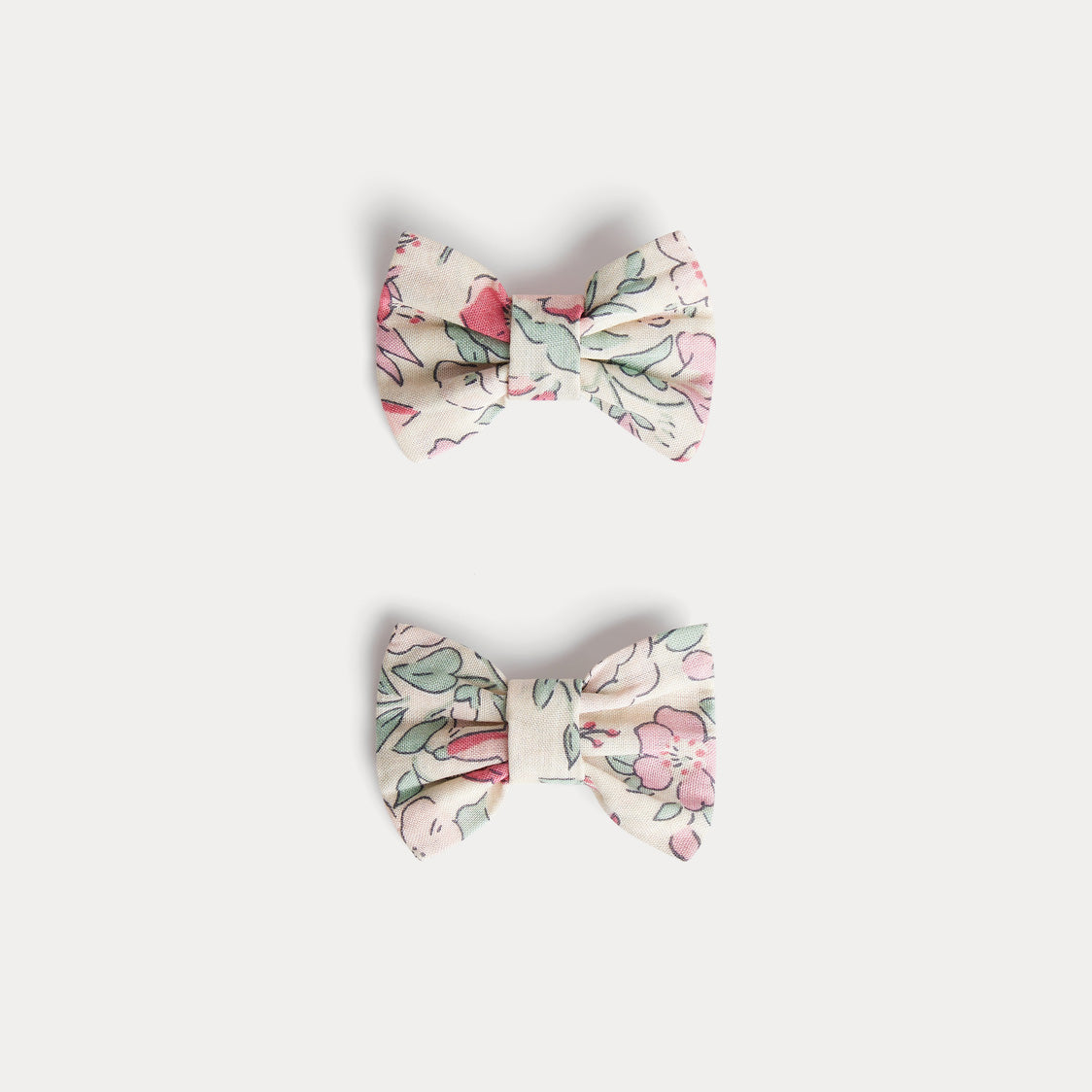 Girls Pink Floral Hair Clips