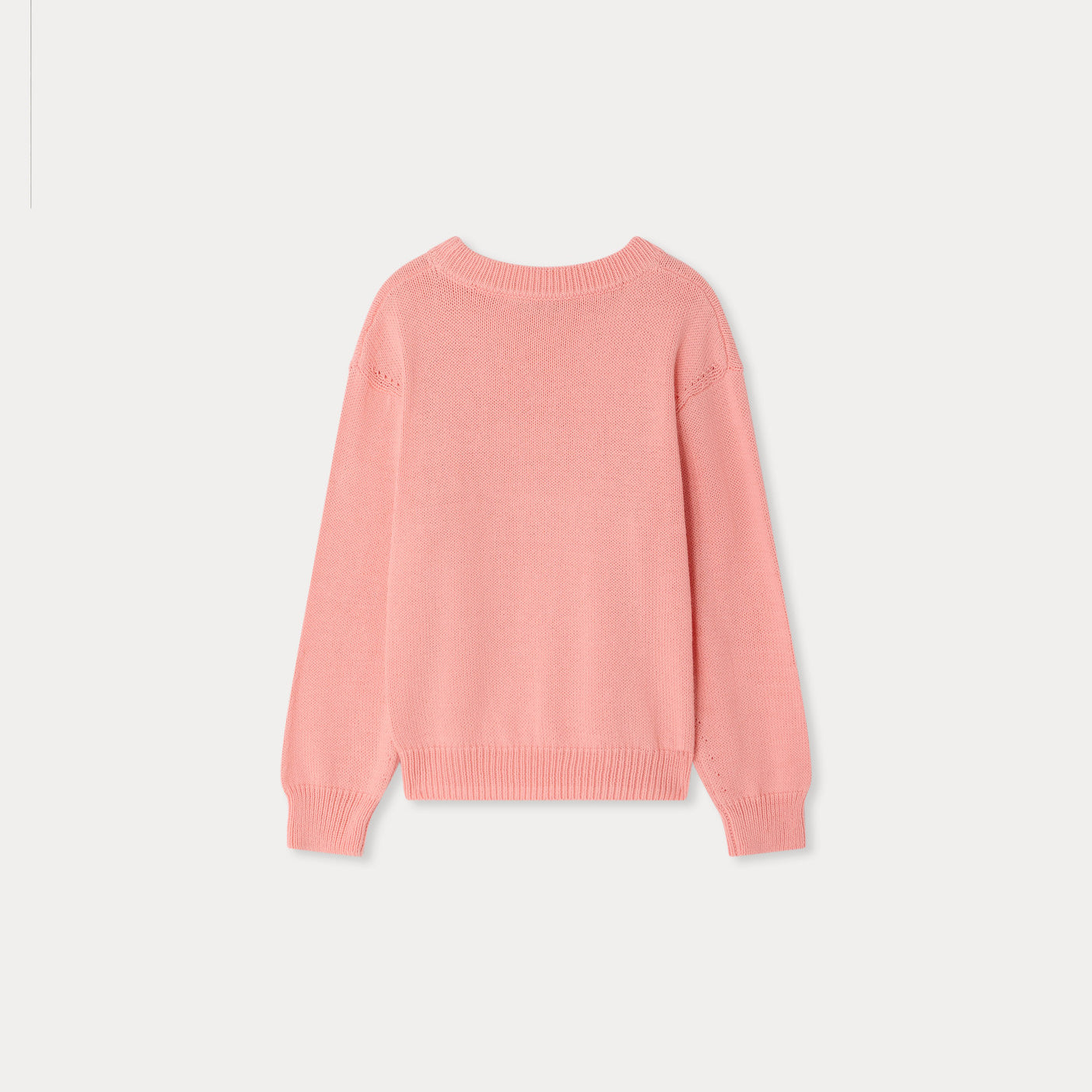 Girls Pink Cotton Sweater