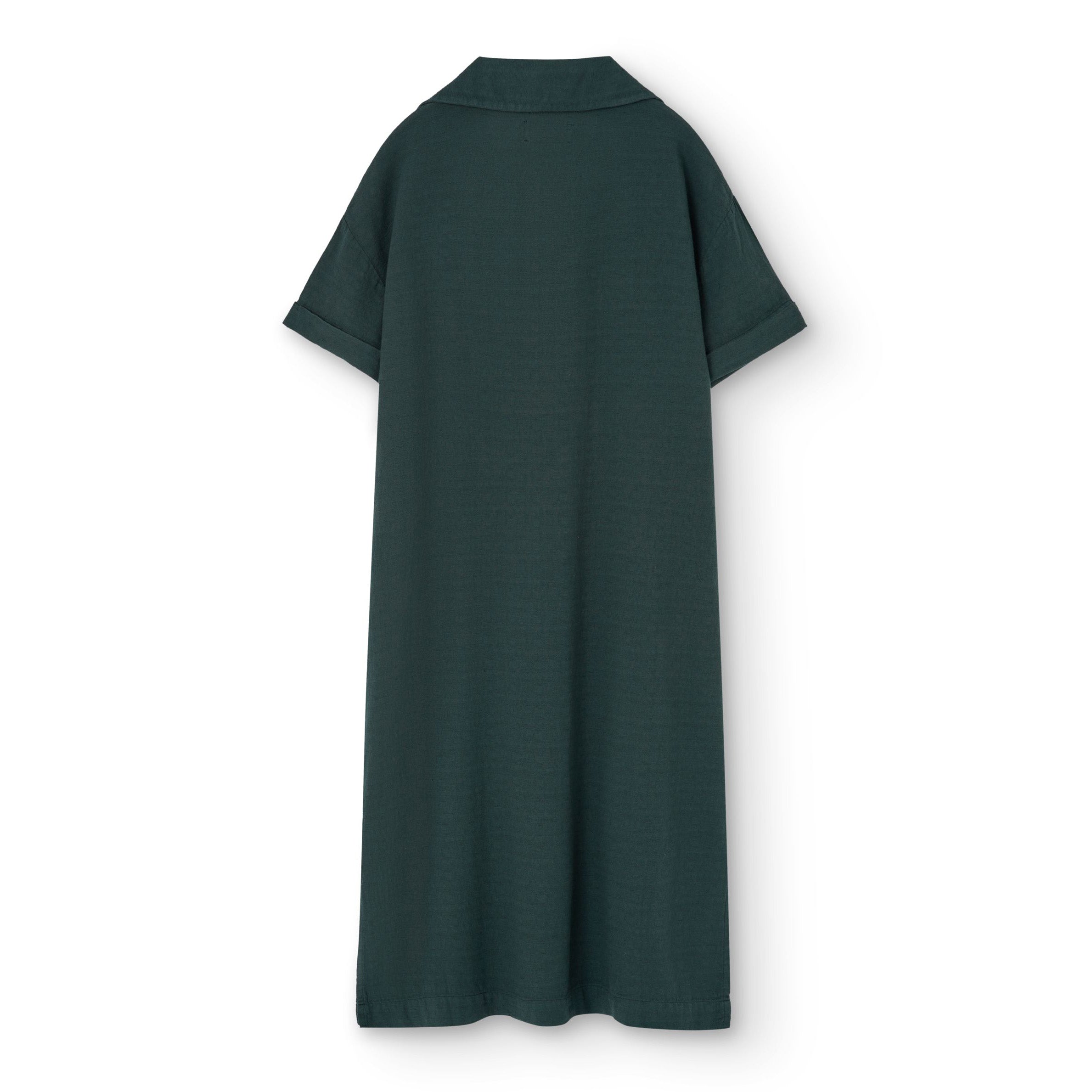 Girls Dark Green Cotton Dress