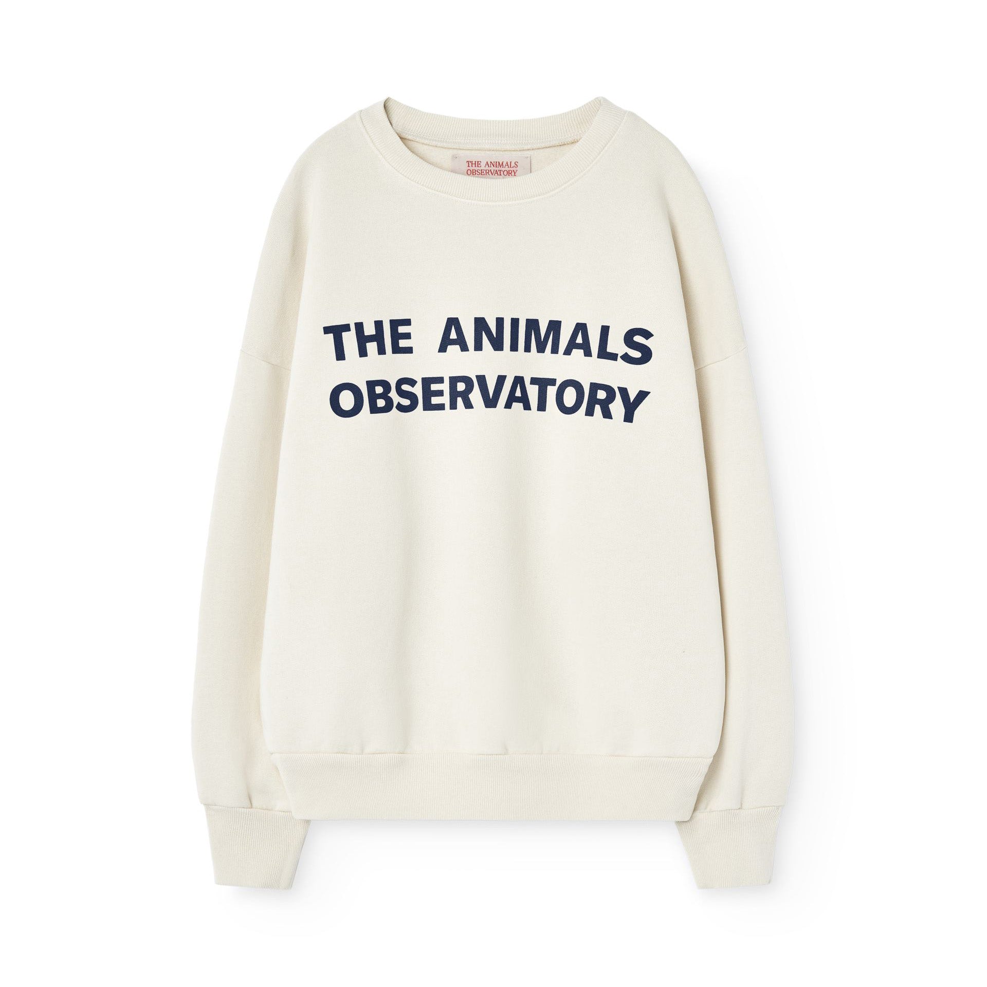 Boys & Girls White Logo Cotton Sweatshirt