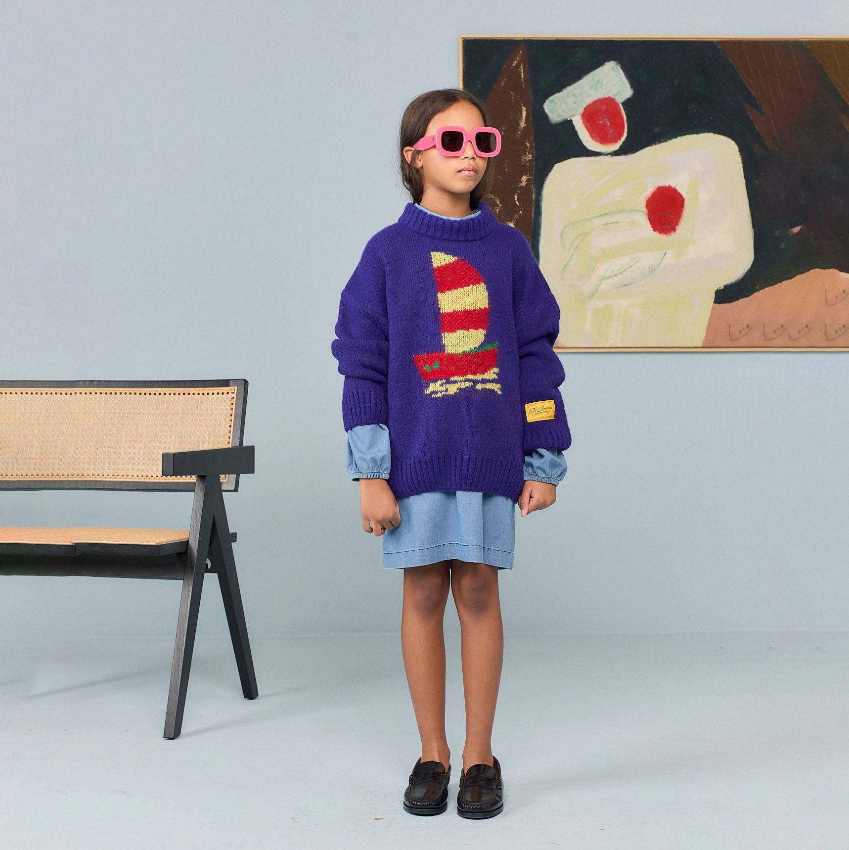 Lunettes de soleil roses pour filles