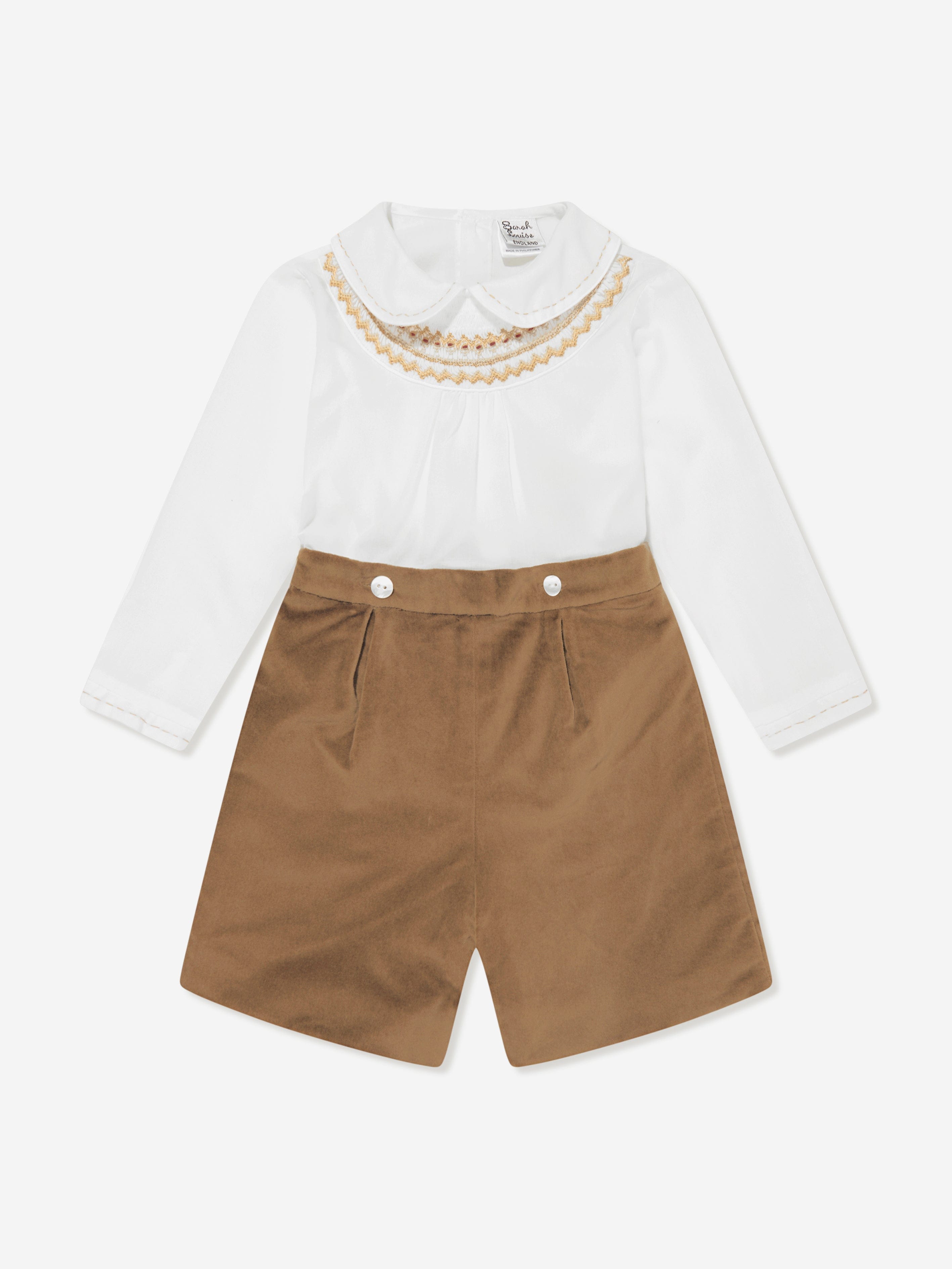 Boys Buster Suit in Brown