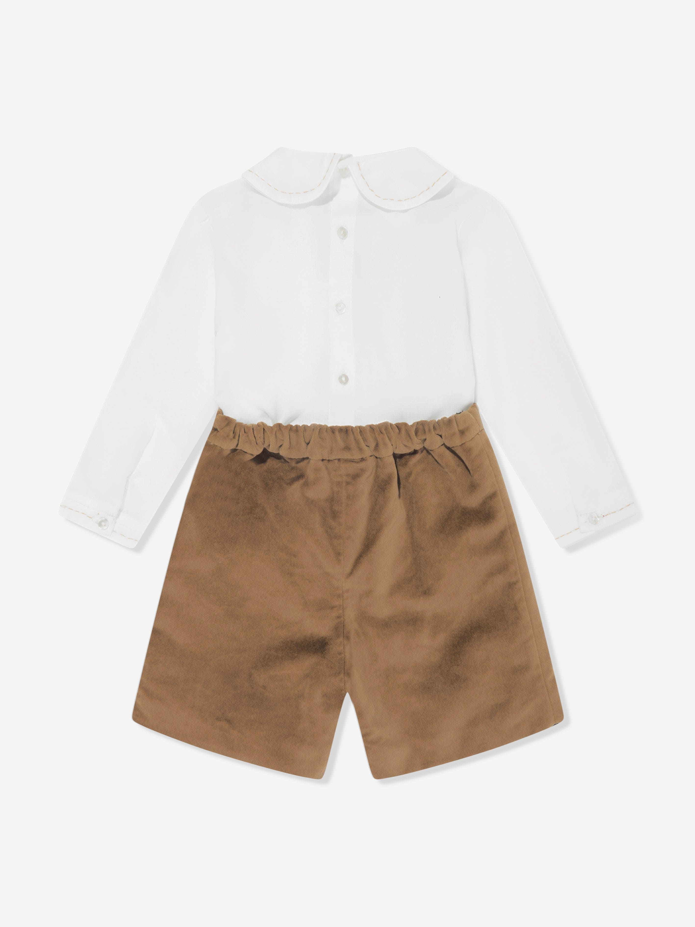 Boys Buster Suit in Brown