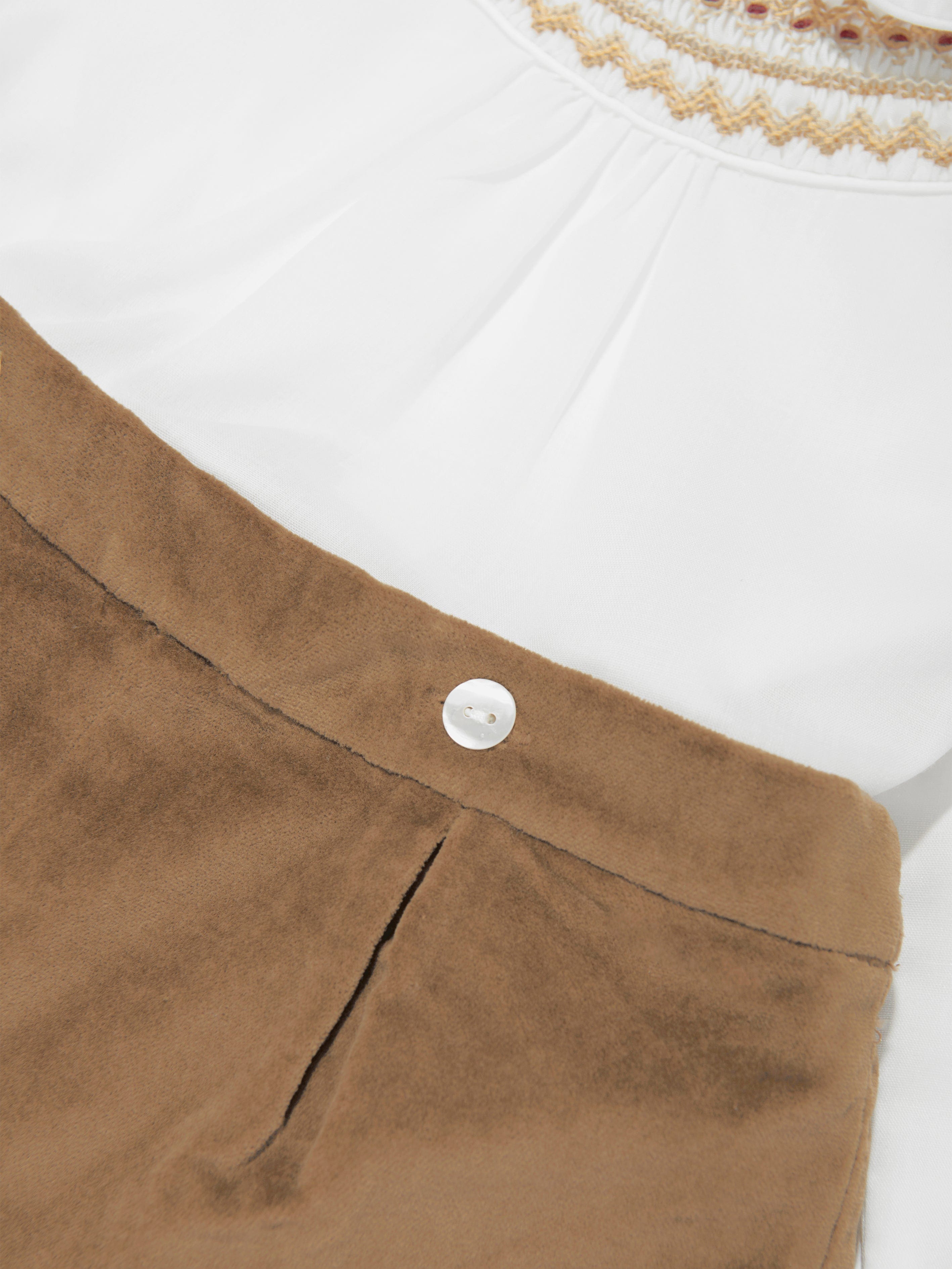 Boys Buster Suit in Brown