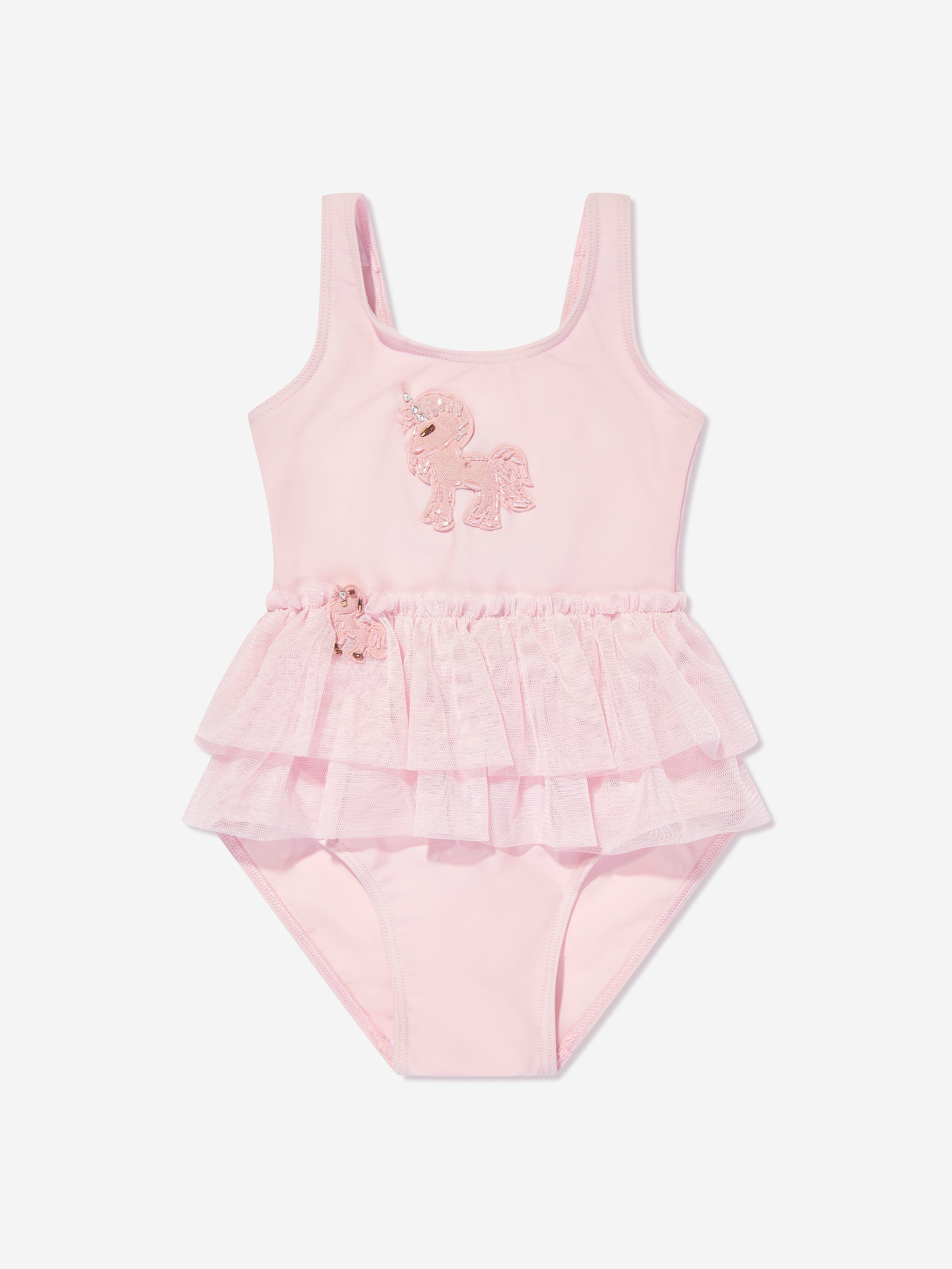 Selini Action Girls Bow Bikini in Pink
