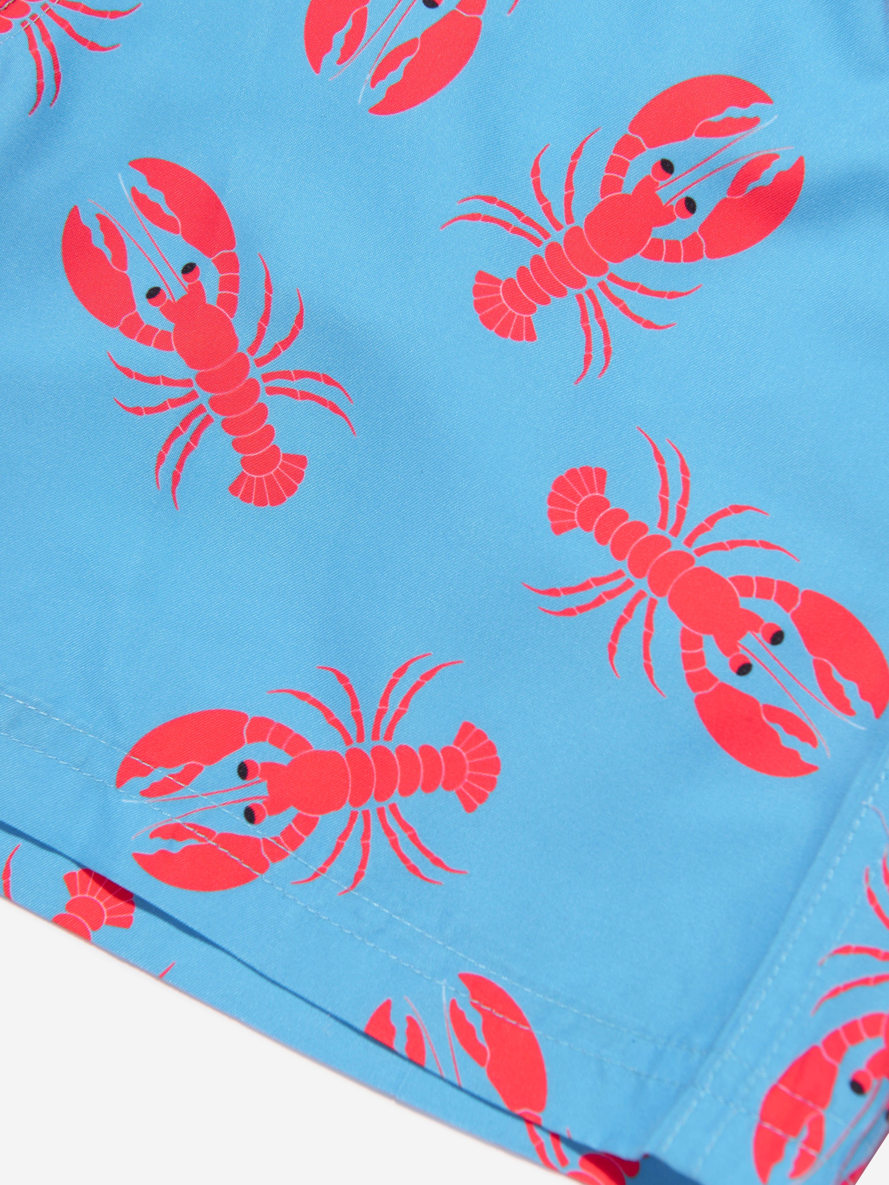Soli Swim Boys Lobster Swim Shorts (UPF50+) in Blue