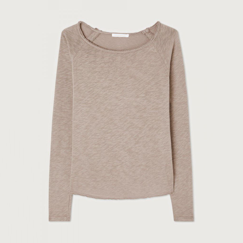 Women Camel Cotton T-Shirt