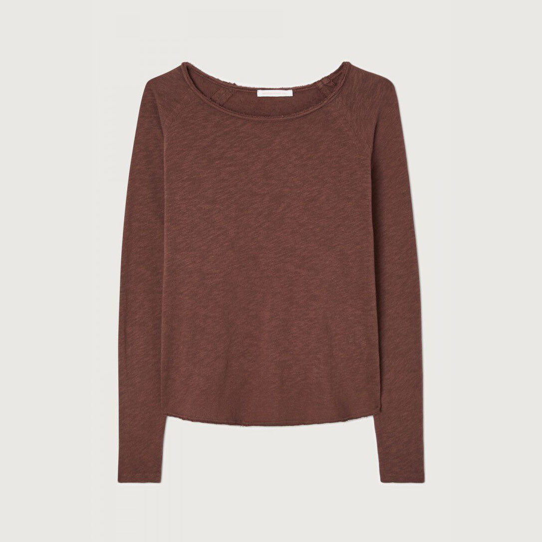 Women Brown Cotton T-Shirt