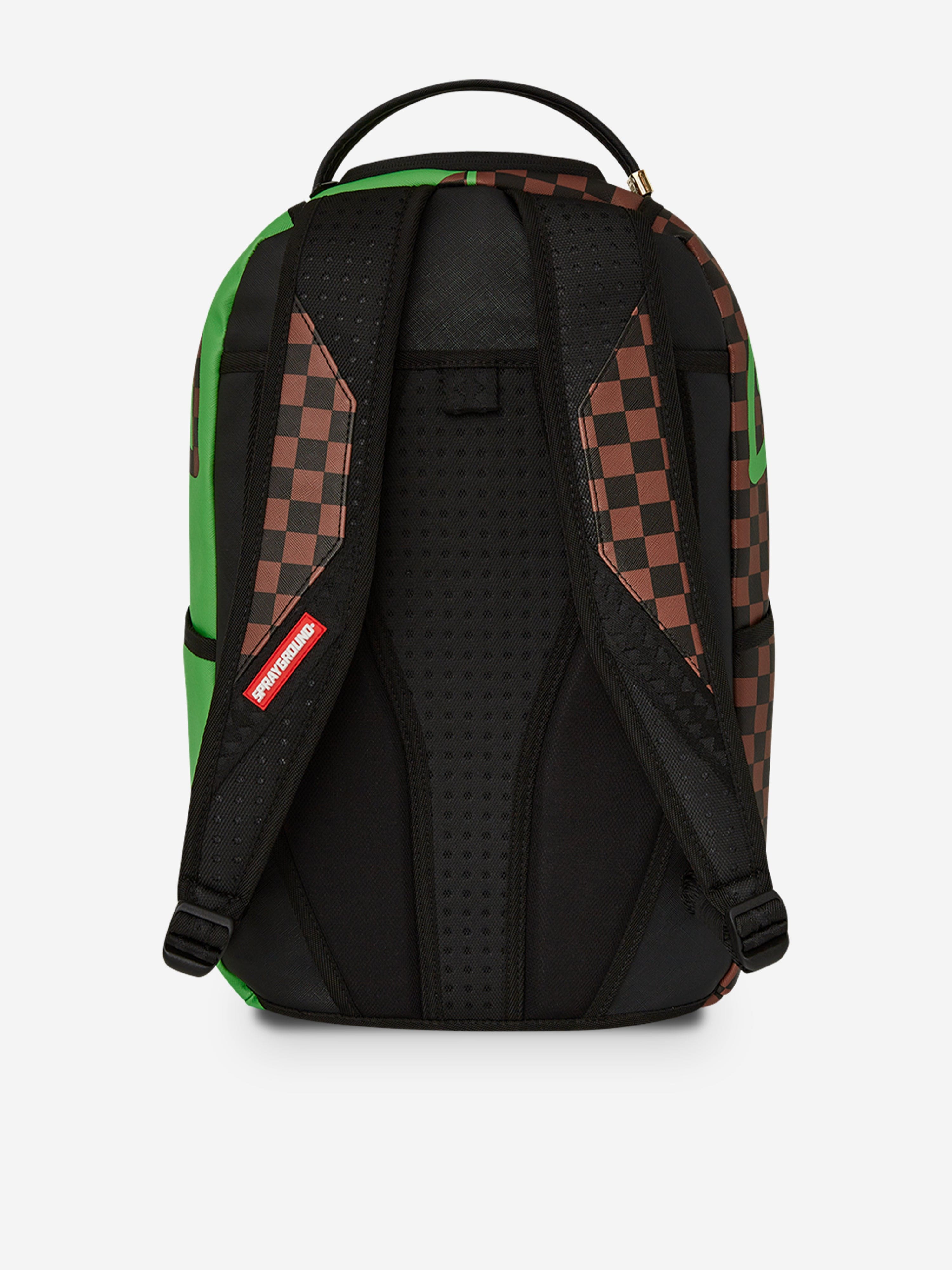 Sprayground Kids Money Bear DLXSV Backpack in Green (45.72 cm)
