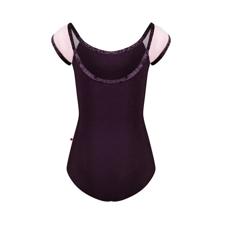 Girls Dark Purple"WENDY/N-Eggplant/N-Rose/CV-Eggplant"Ballet Onesies