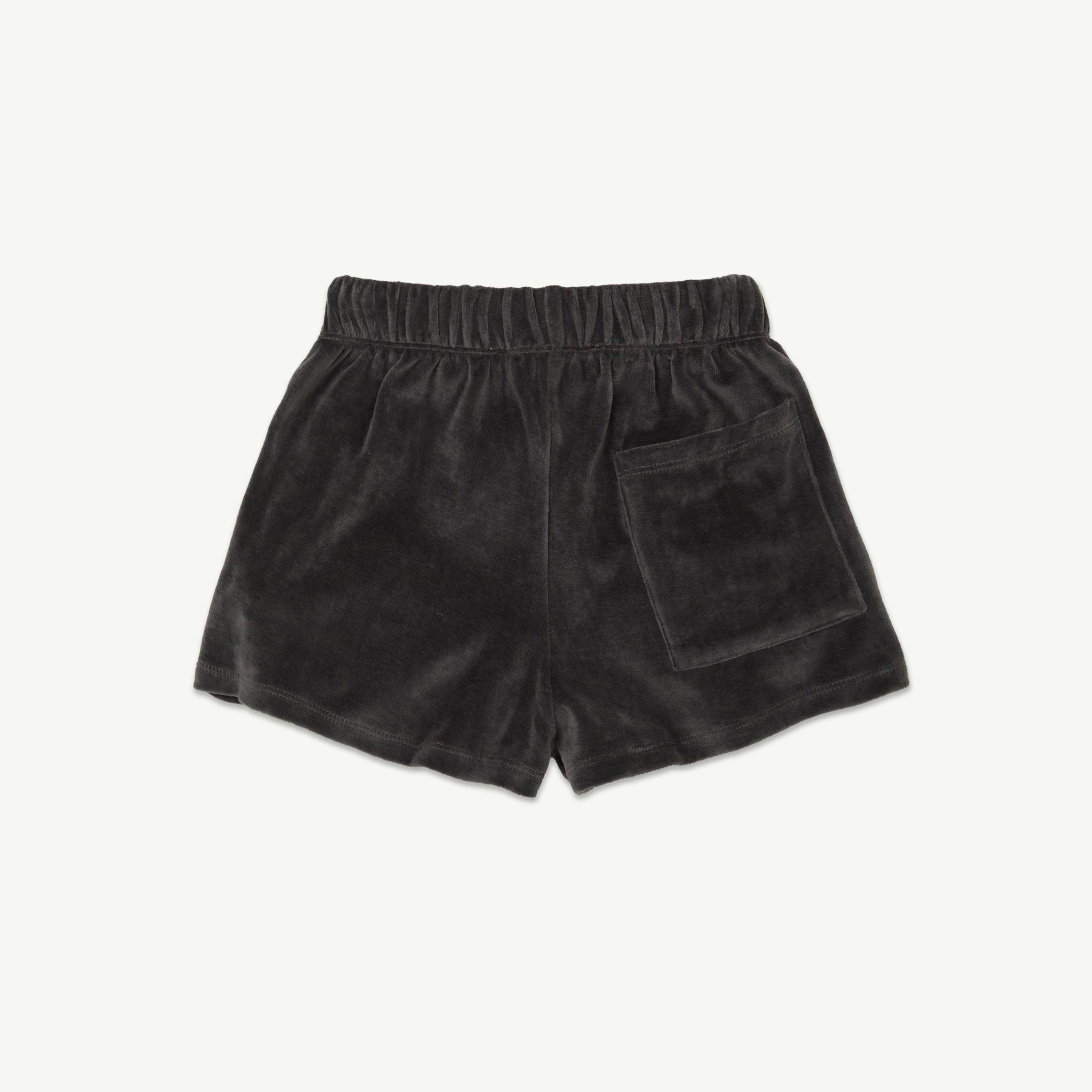 Boys & Girls Black Cotton Shorts
