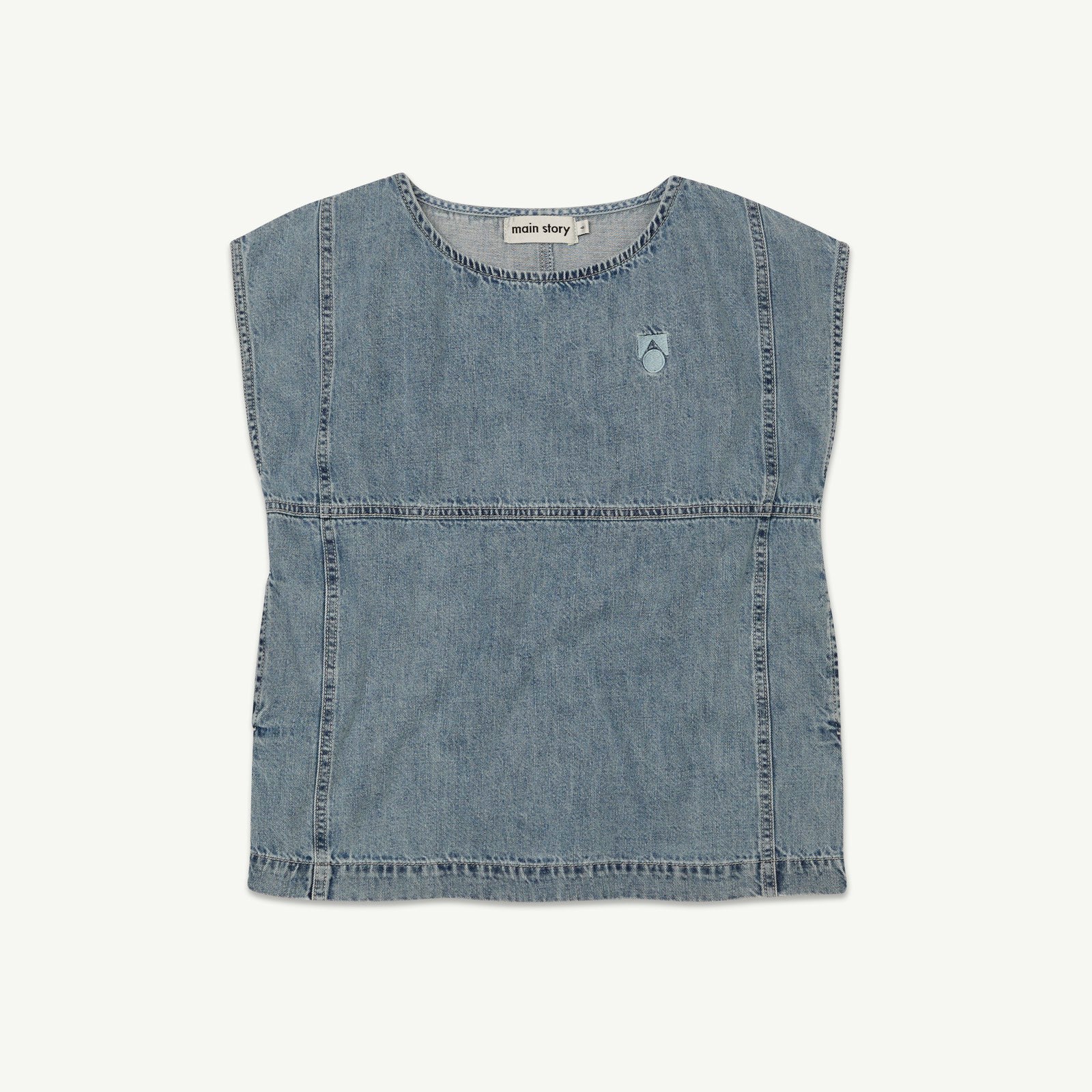 Girls Blue Denim Tank Dress
