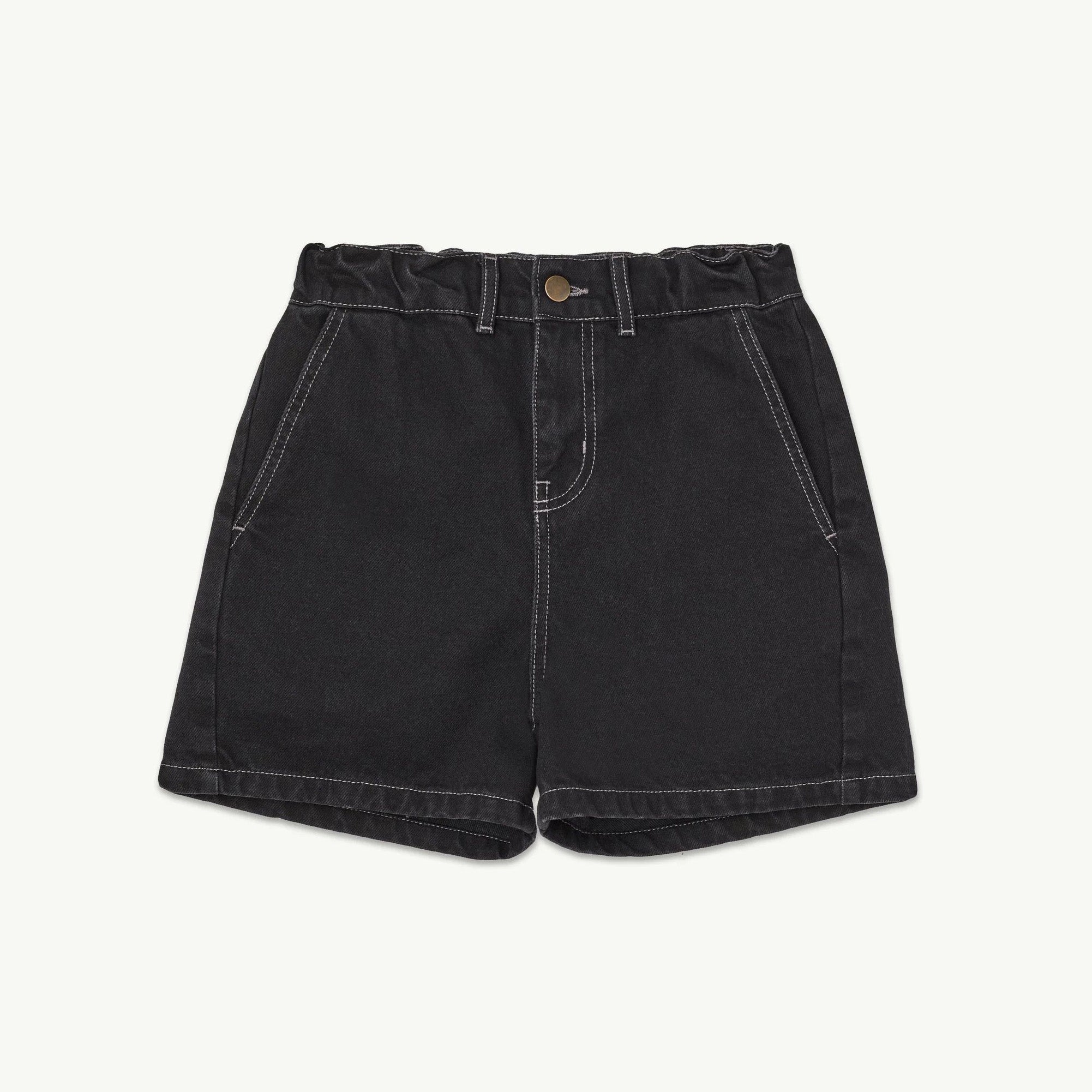 Boys & Girls Black Denim Shorts
