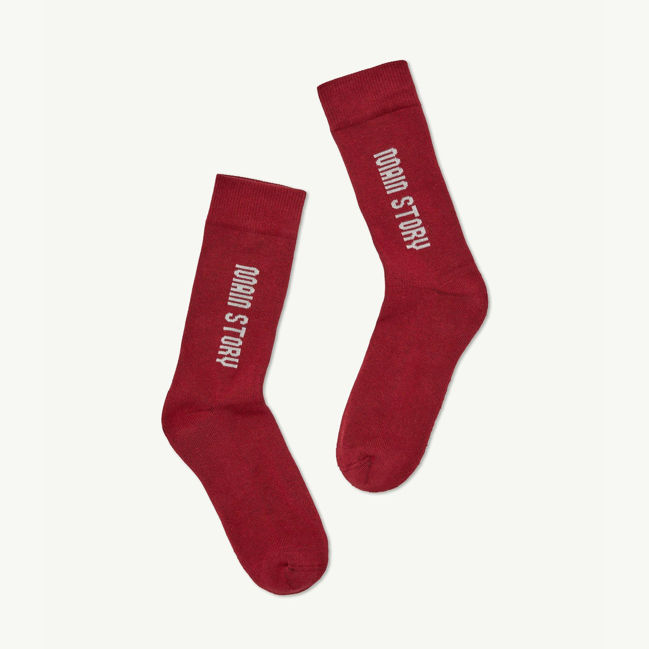 Boys & Girls Red Logo Cotton Socks