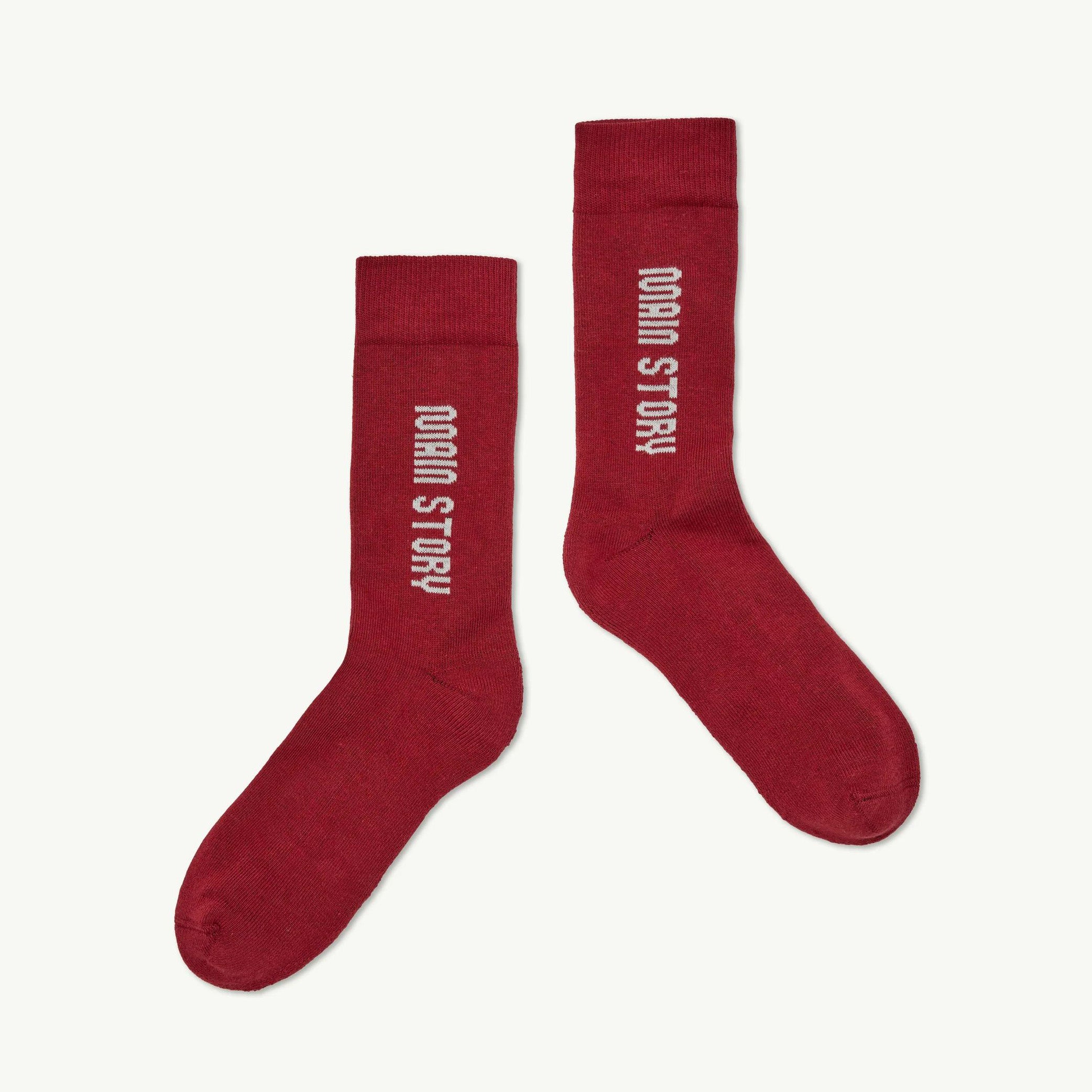 Boys & Girls Red Logo Cotton Socks