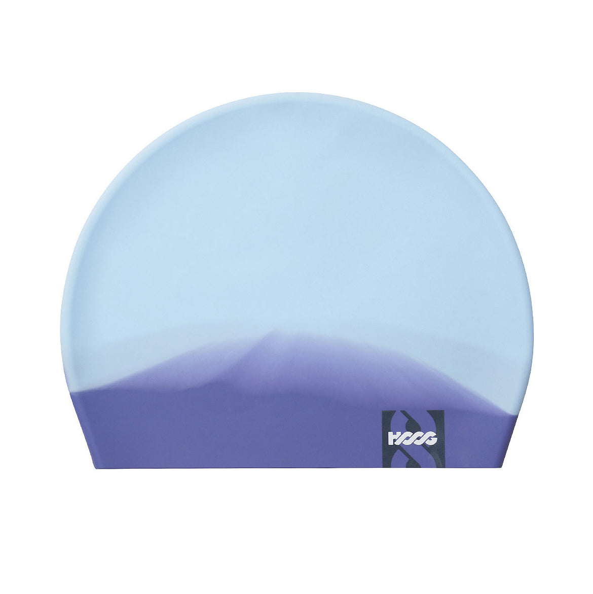 Adult Light Blue Silicone Swim Cap