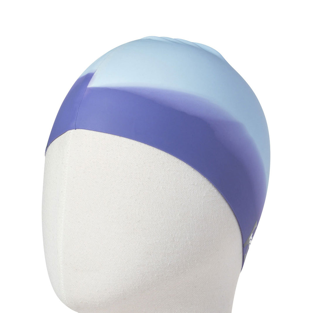 Adult Light Blue Silicone Swim Cap