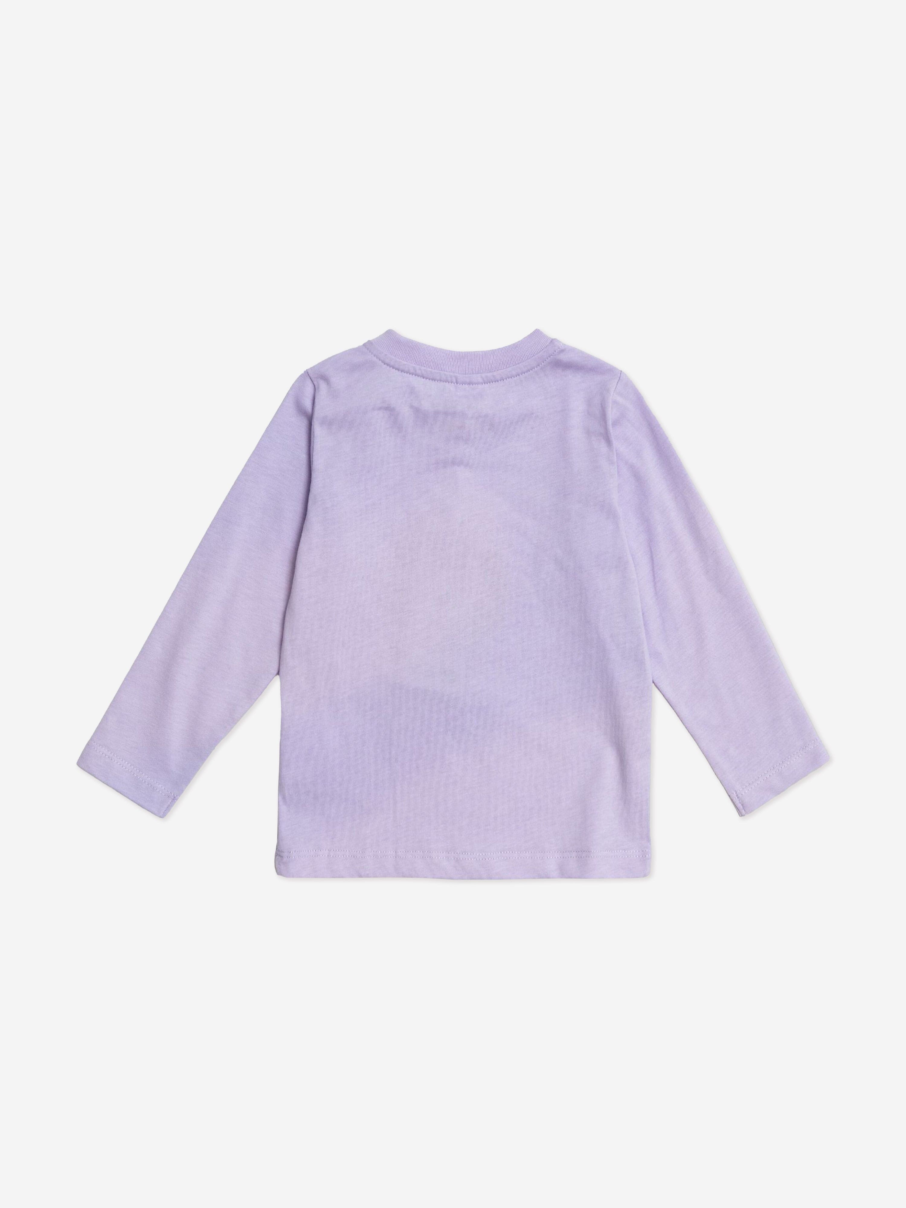 Stella McCartney Baby Girls Logo Long Sleeve T-Shirt in Purple