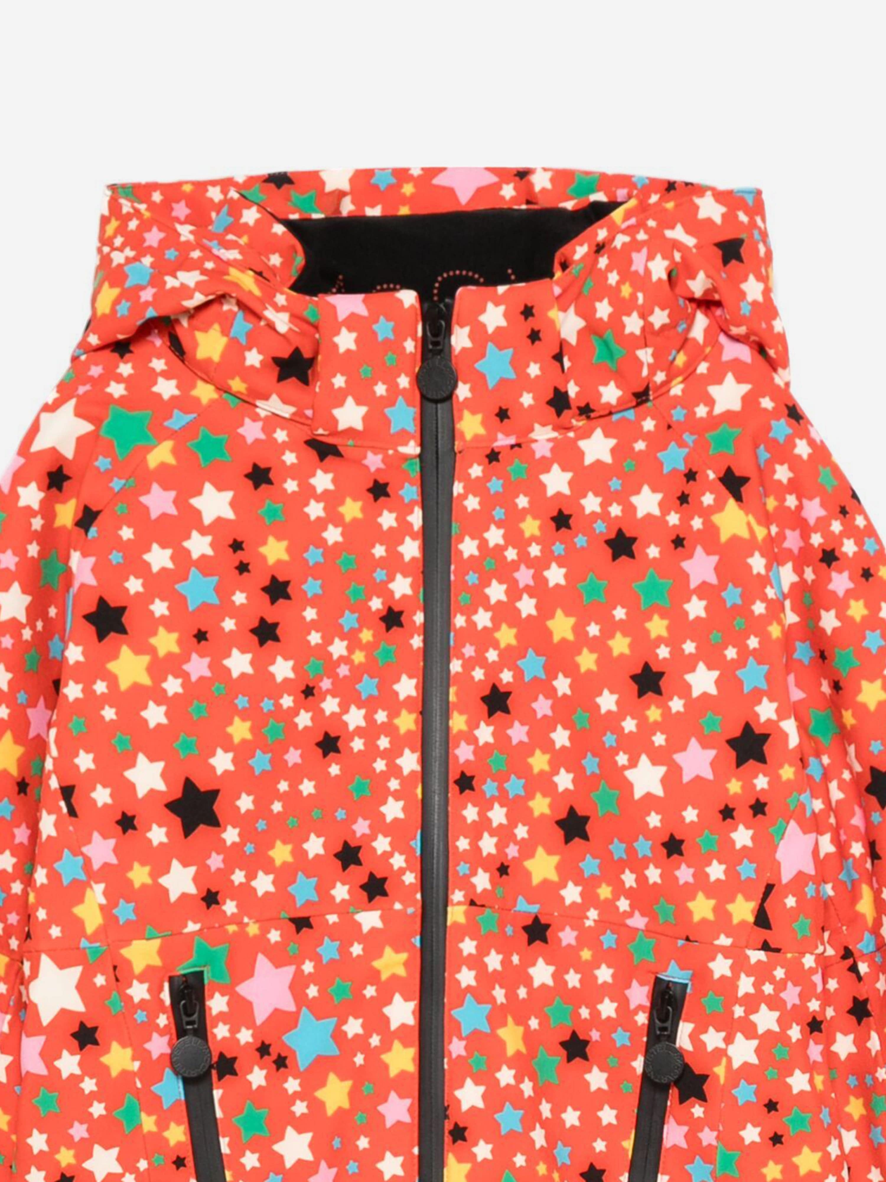 Stella McCartney Girls Star Ski Jacket in Red