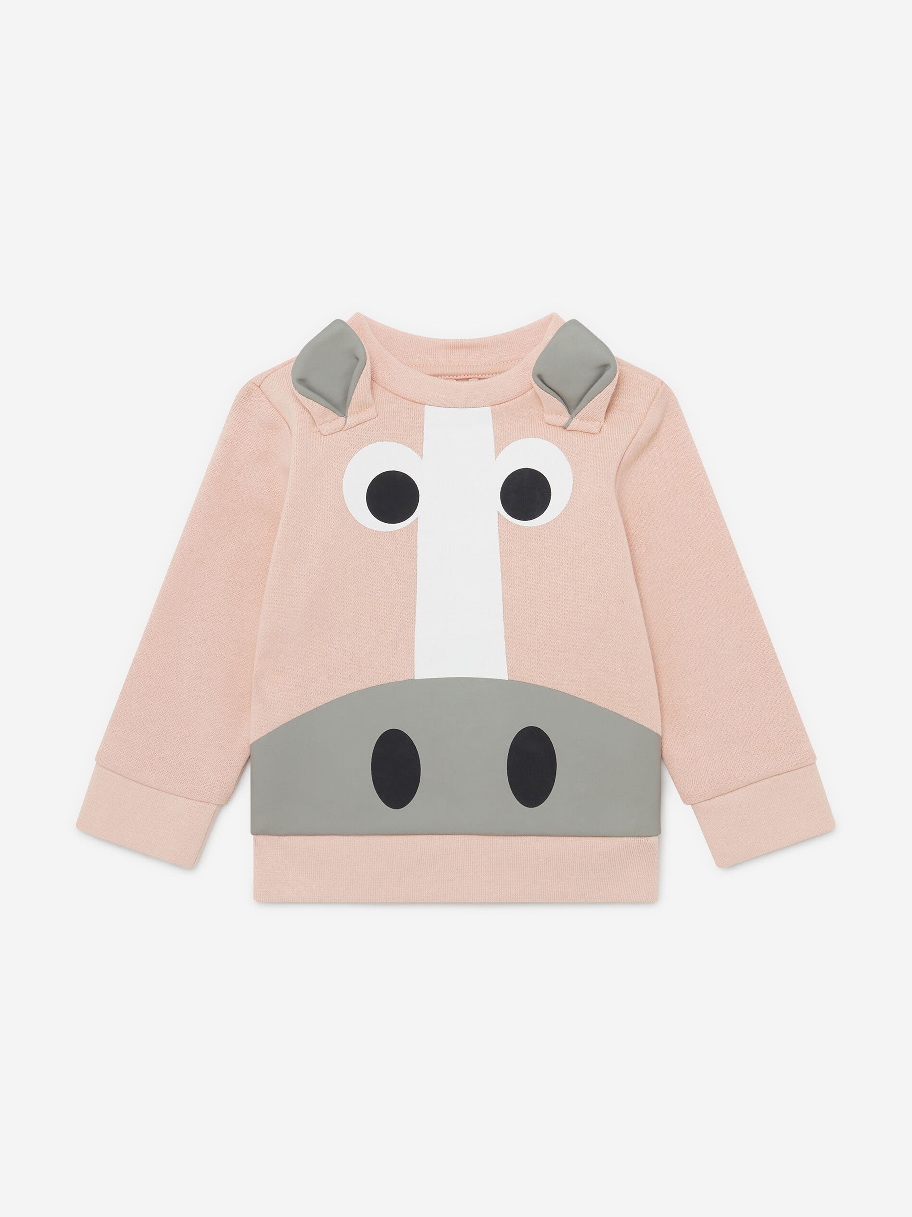 Stella McCartney Baby Girls Horse Sweatshirt in Pink