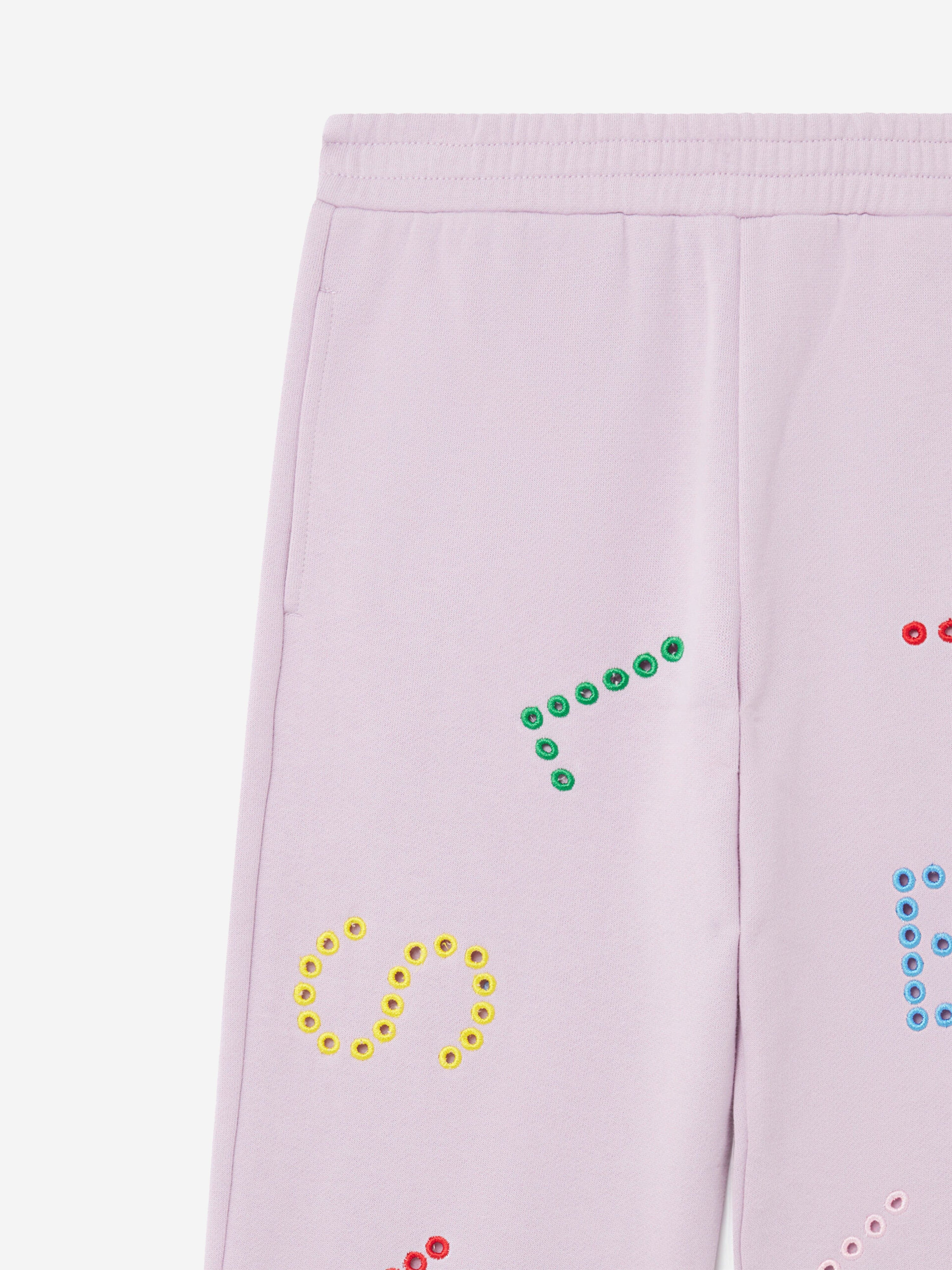 Stella McCartney Girls Logo Joggers in Purple