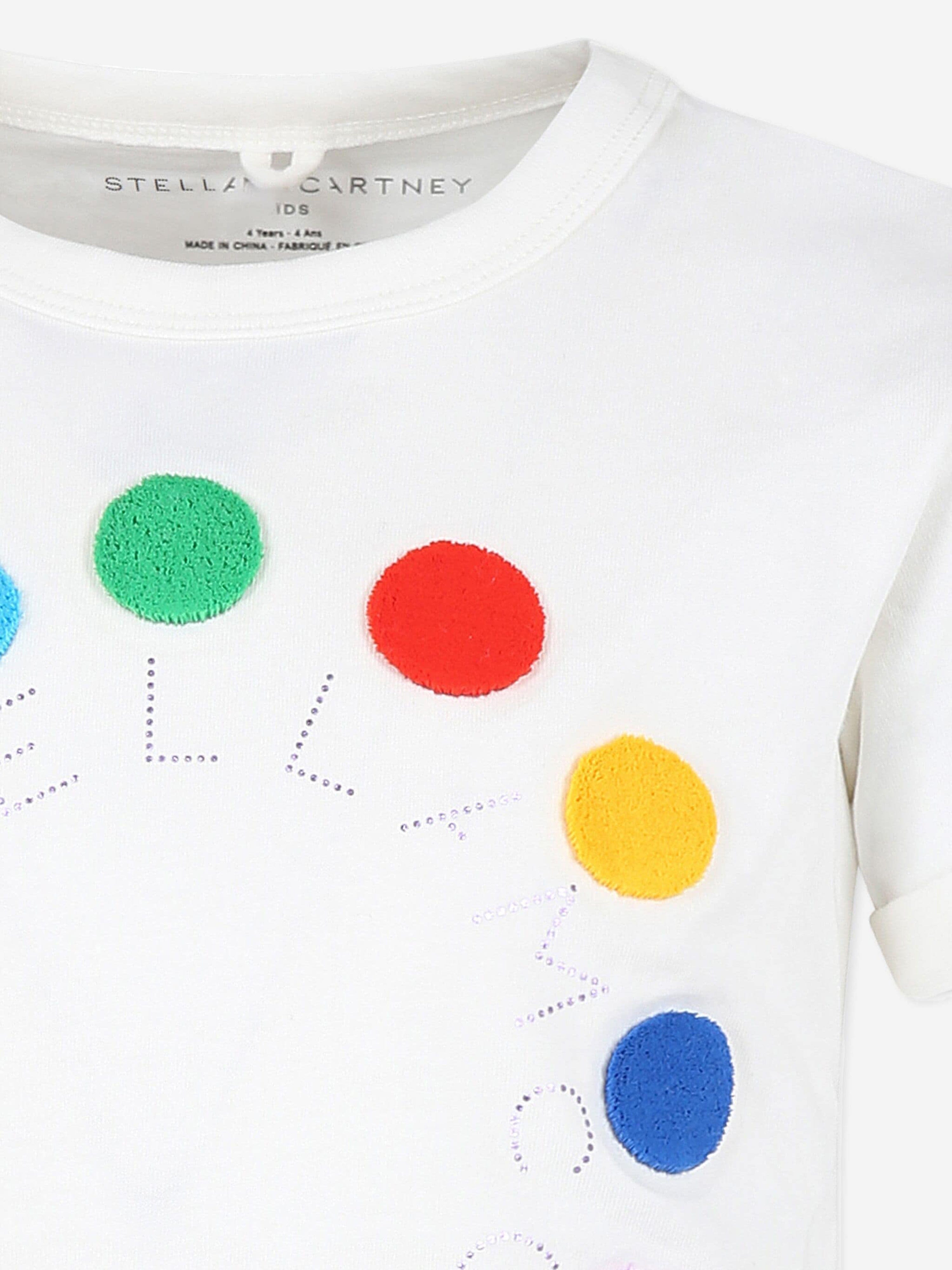 Stella McCartney Girls Logo T-Shirt in Ivory