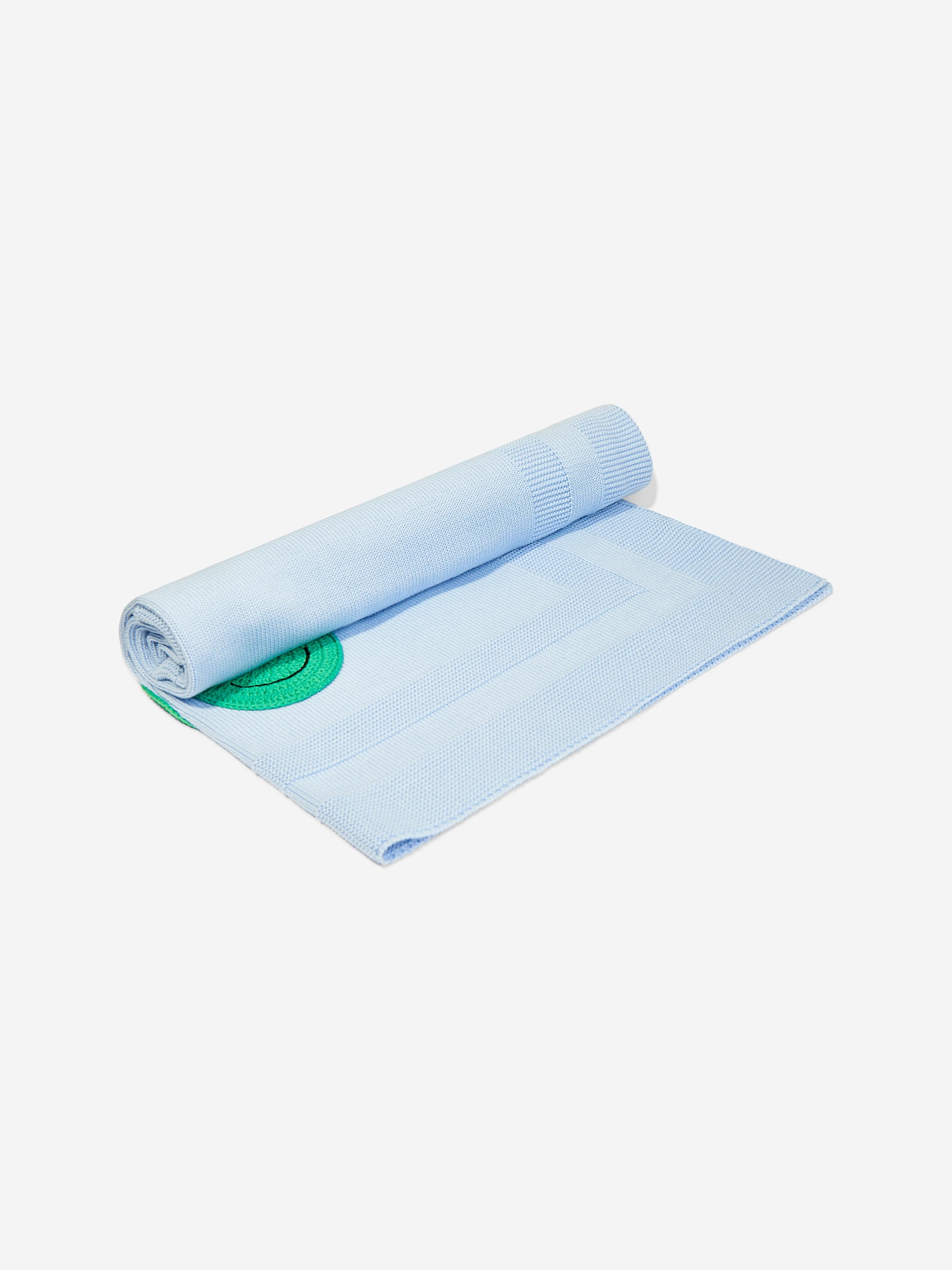 Baby Boys Cotton Frog Blanket in Blue (73cm)