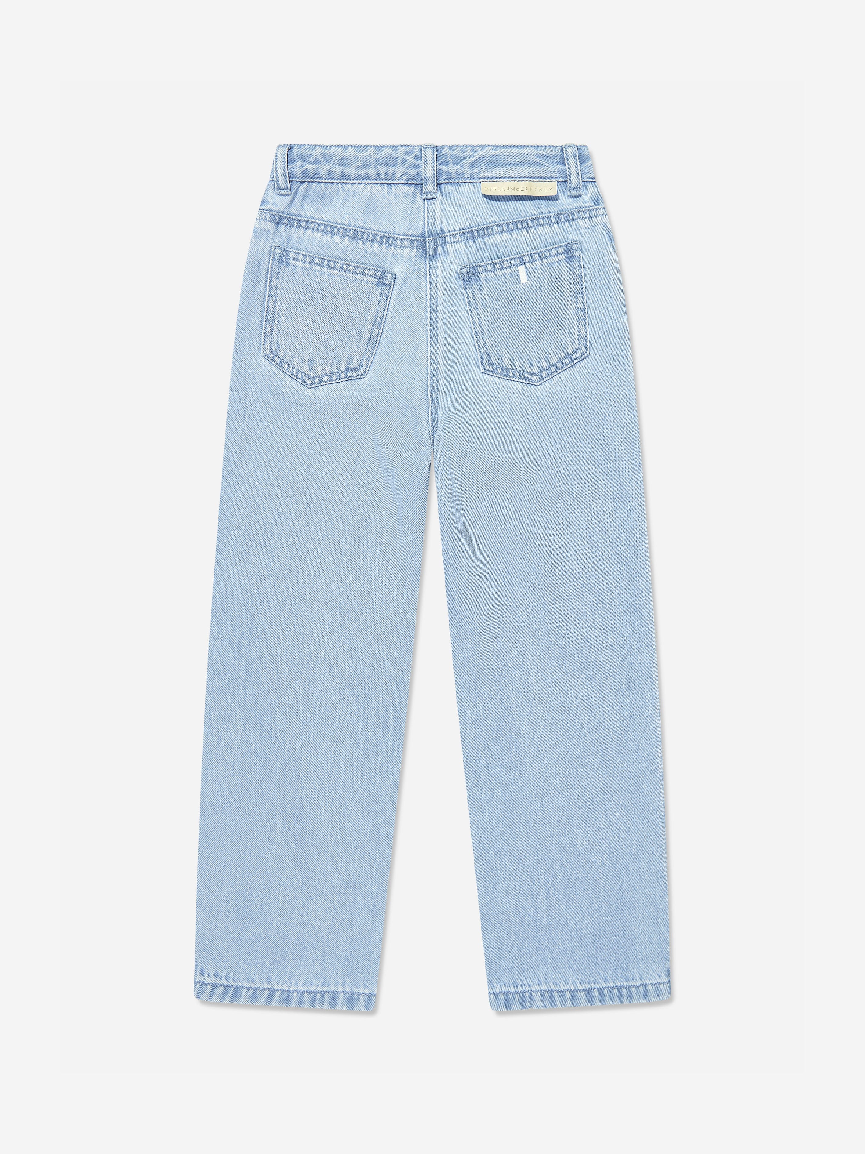 Girls Jewelled Denim Jeans in Blue