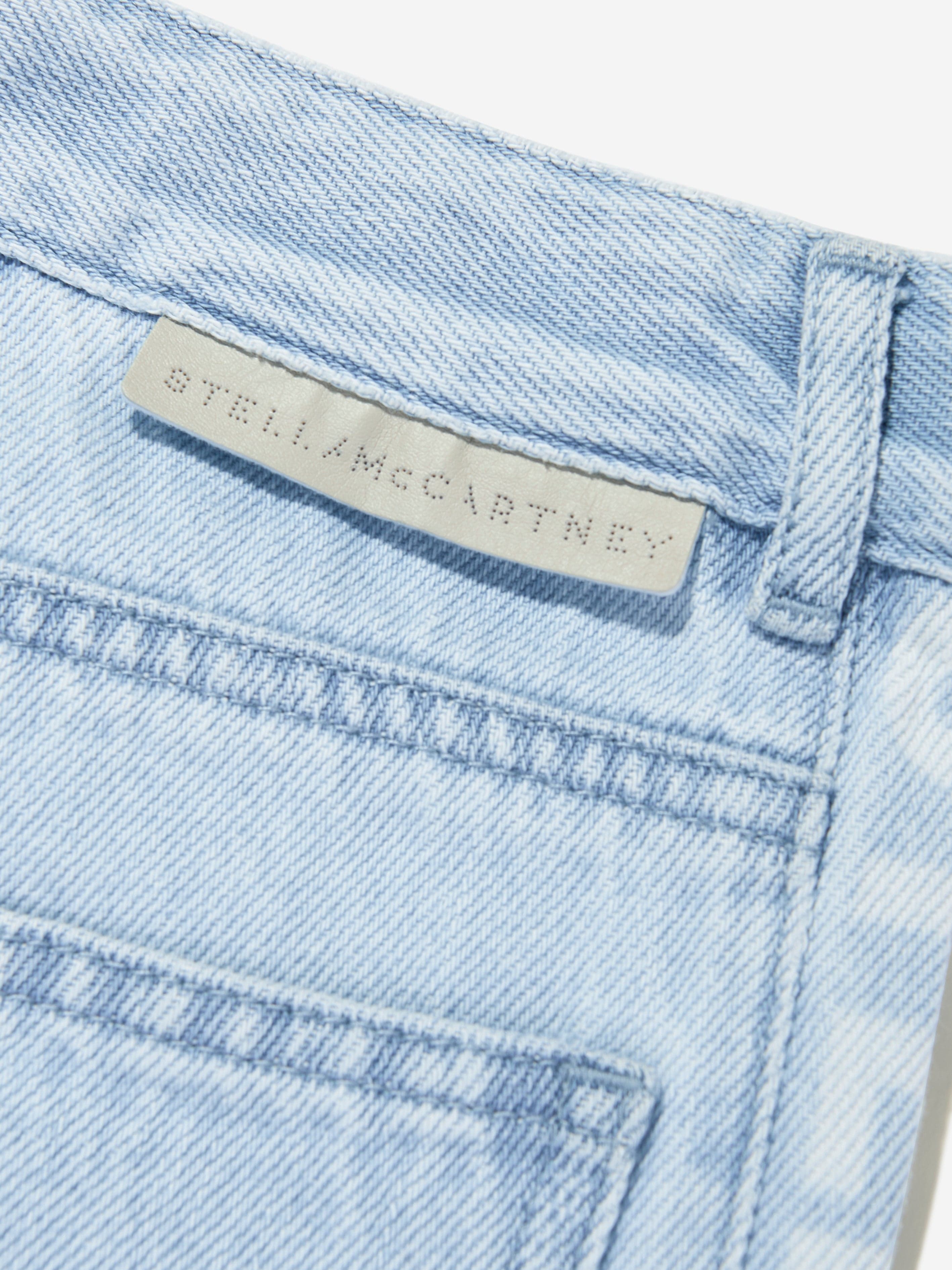 Boys Logo Denim Shorts in Blue