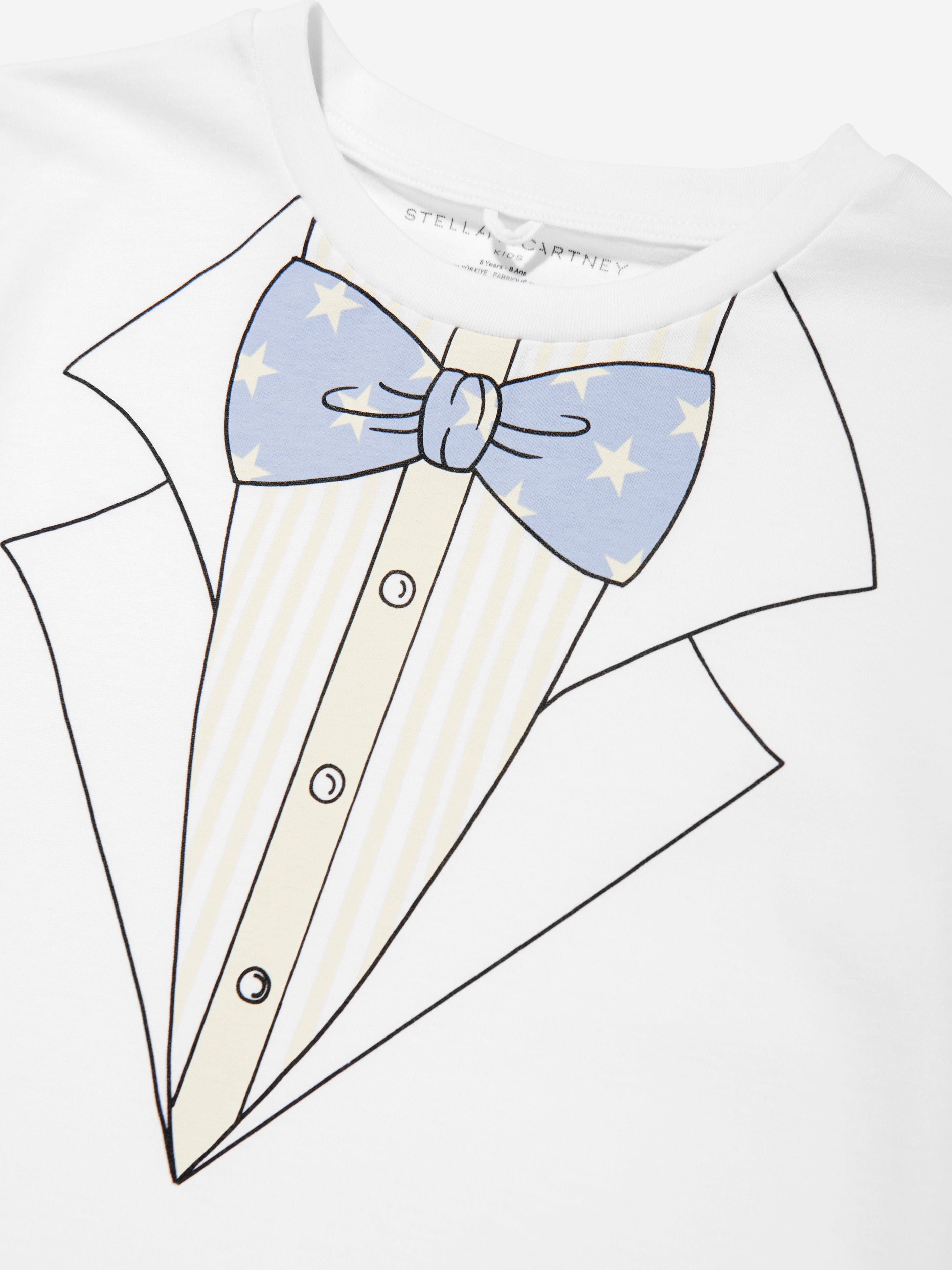 Boys Suit Print T-Shirt in White