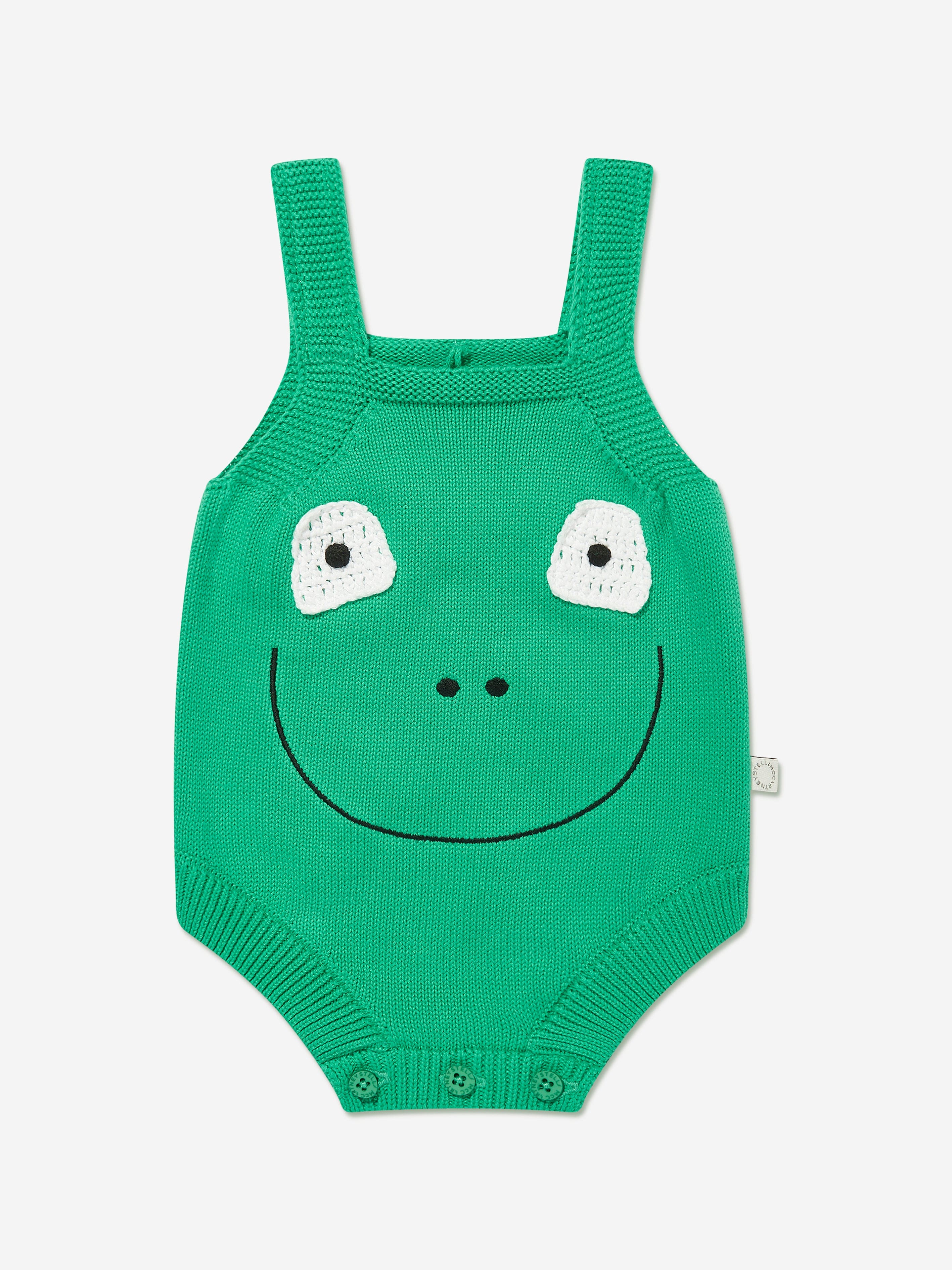 Baby Boys Frog Bodysuit in Green