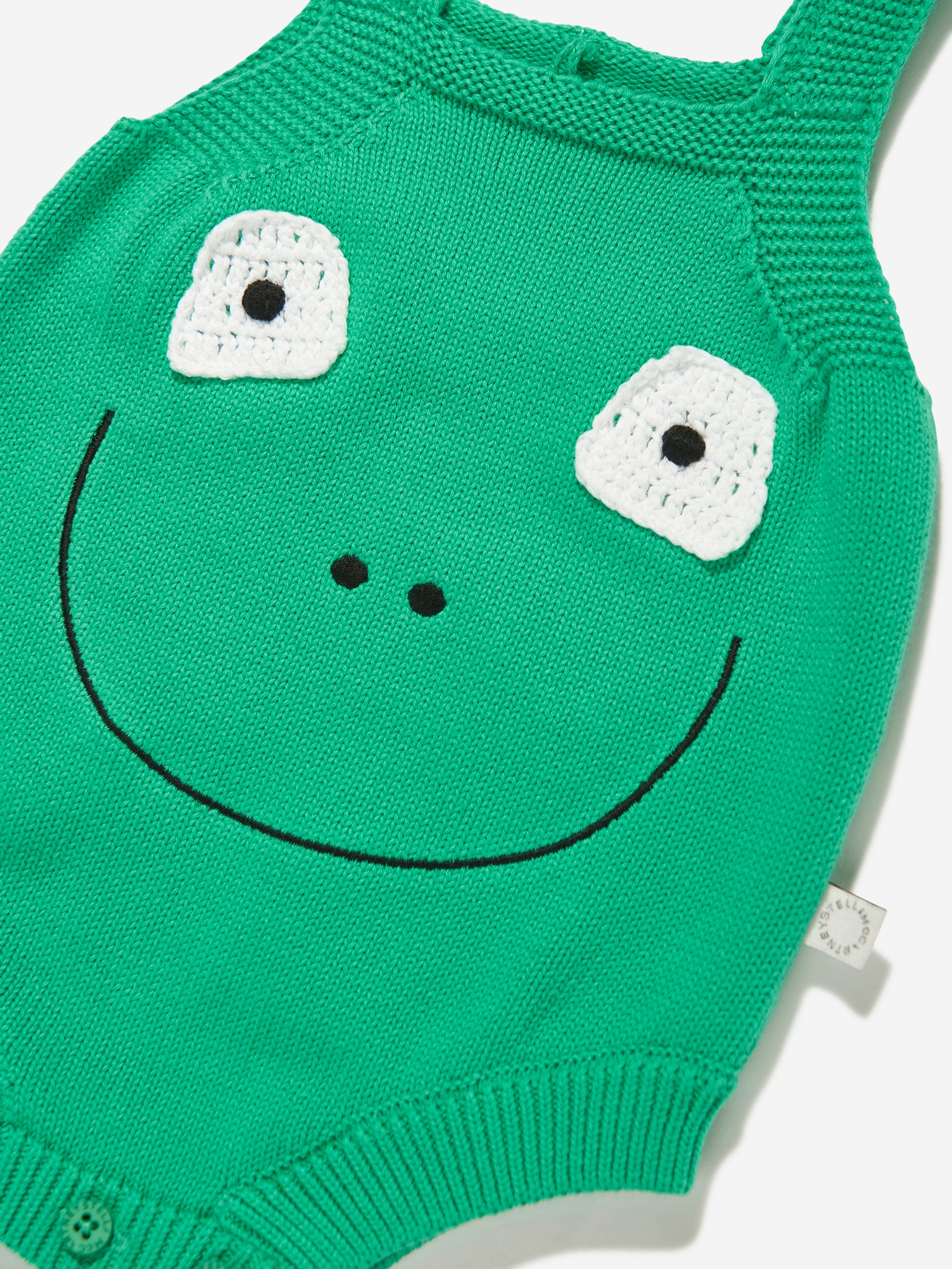 Baby Boys Frog Bodysuit in Green