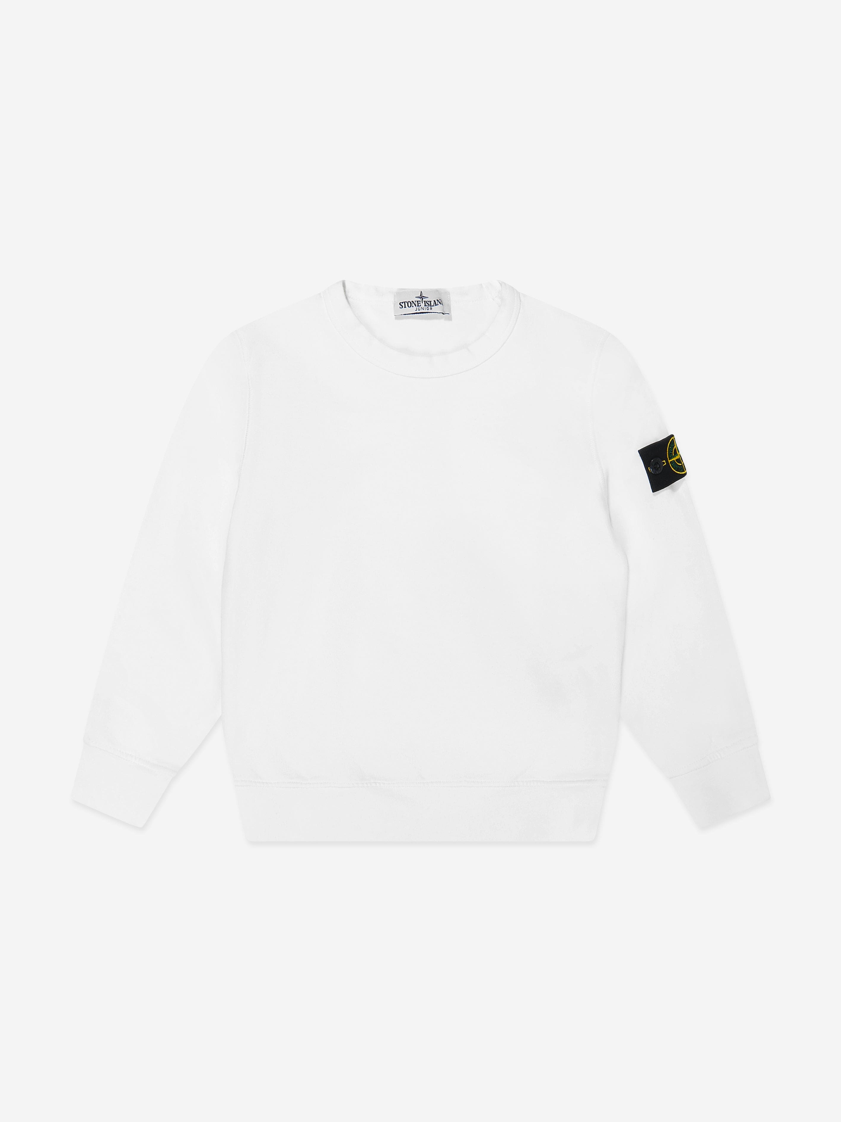 Boys Logo Sweatshirt in White