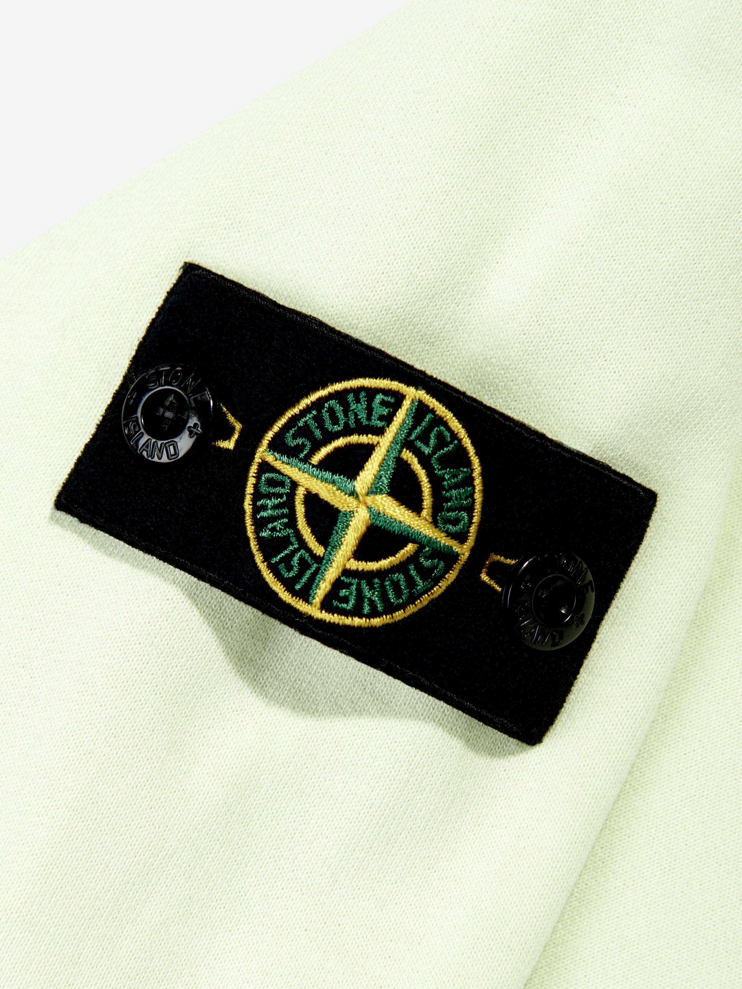 Stone Island Boys Logo Sweatshirt in Green