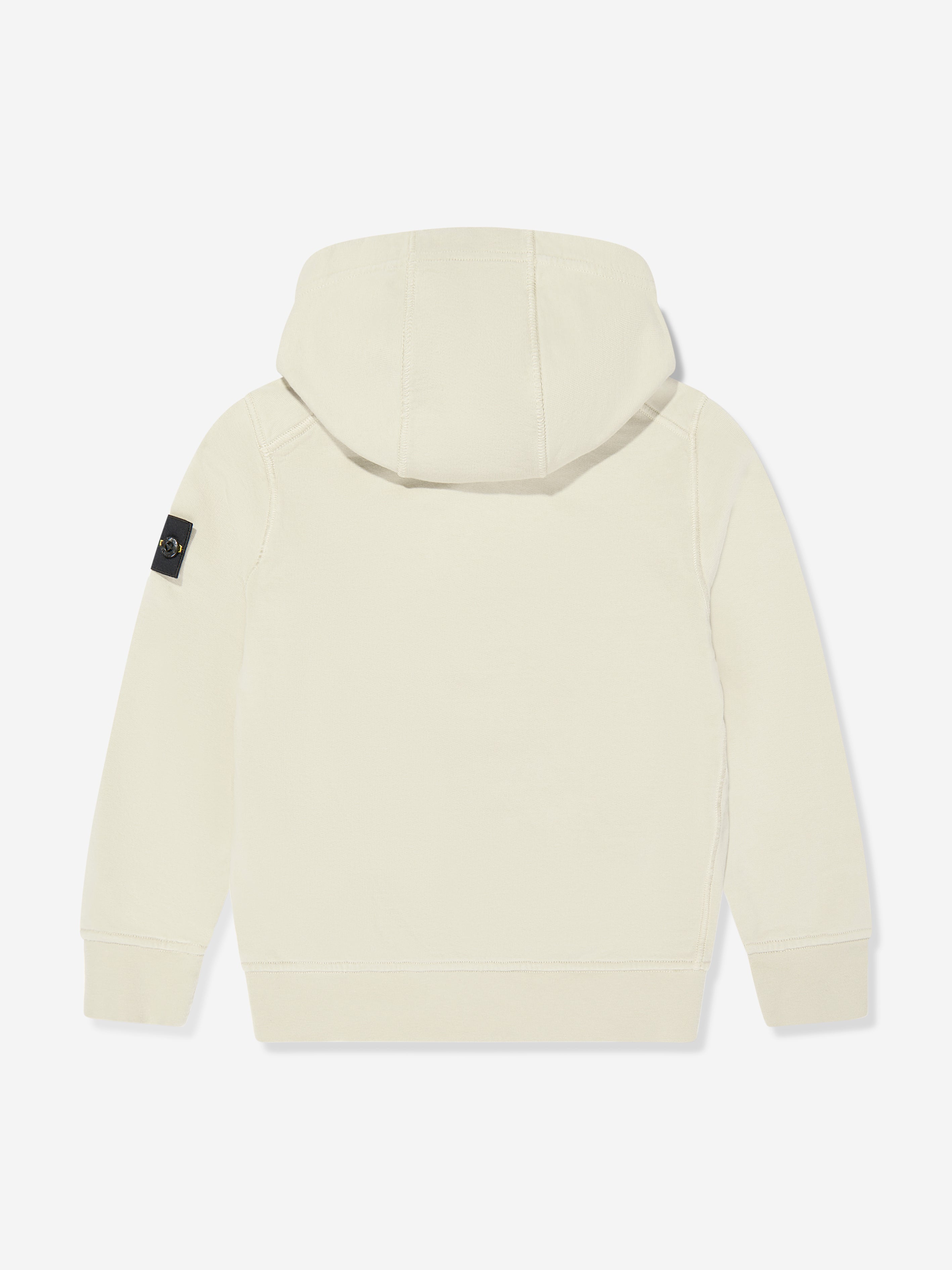 Boys Logo Hoodie in Beige